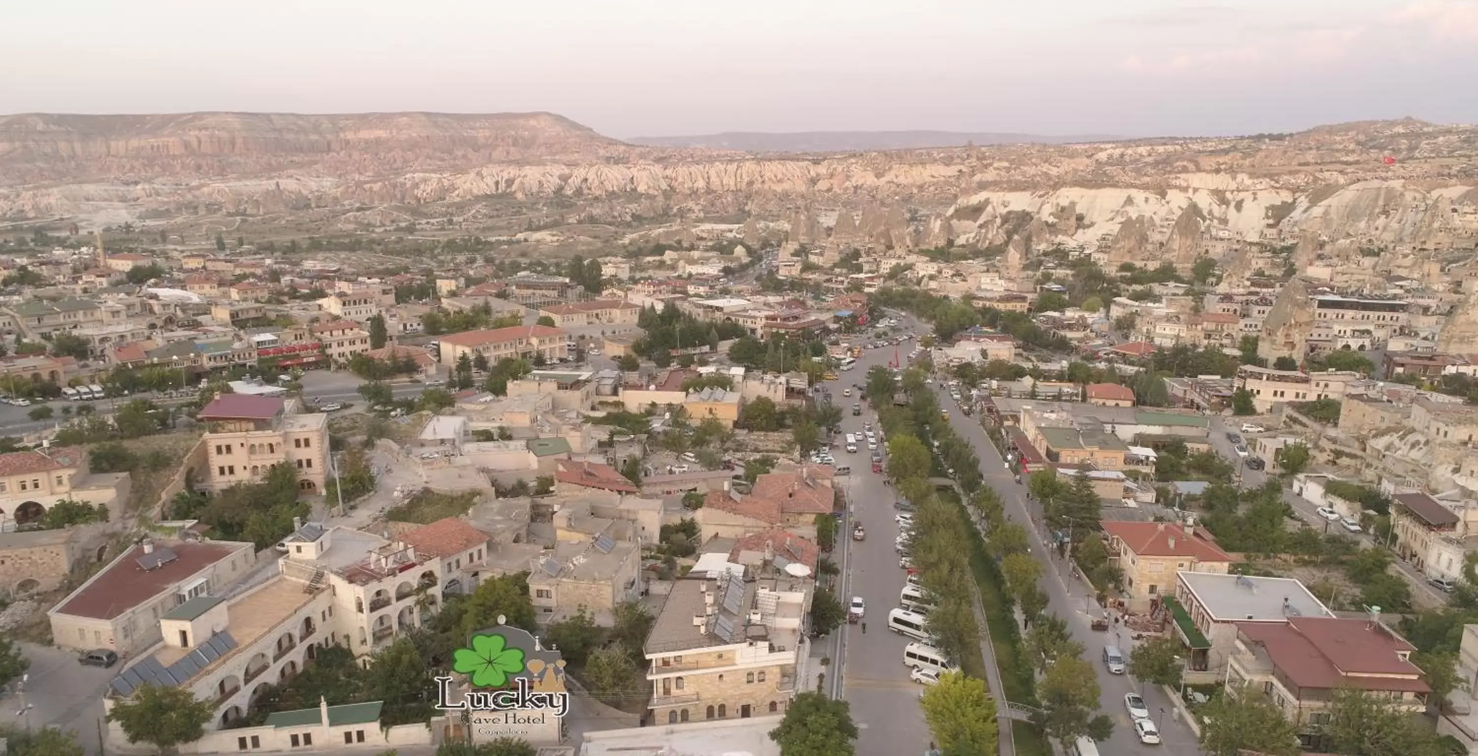 Bird's eye view in Lucky Cave Hotel Cappadocia Bird's eye view in Lucky Cave Hotel Cappadocia