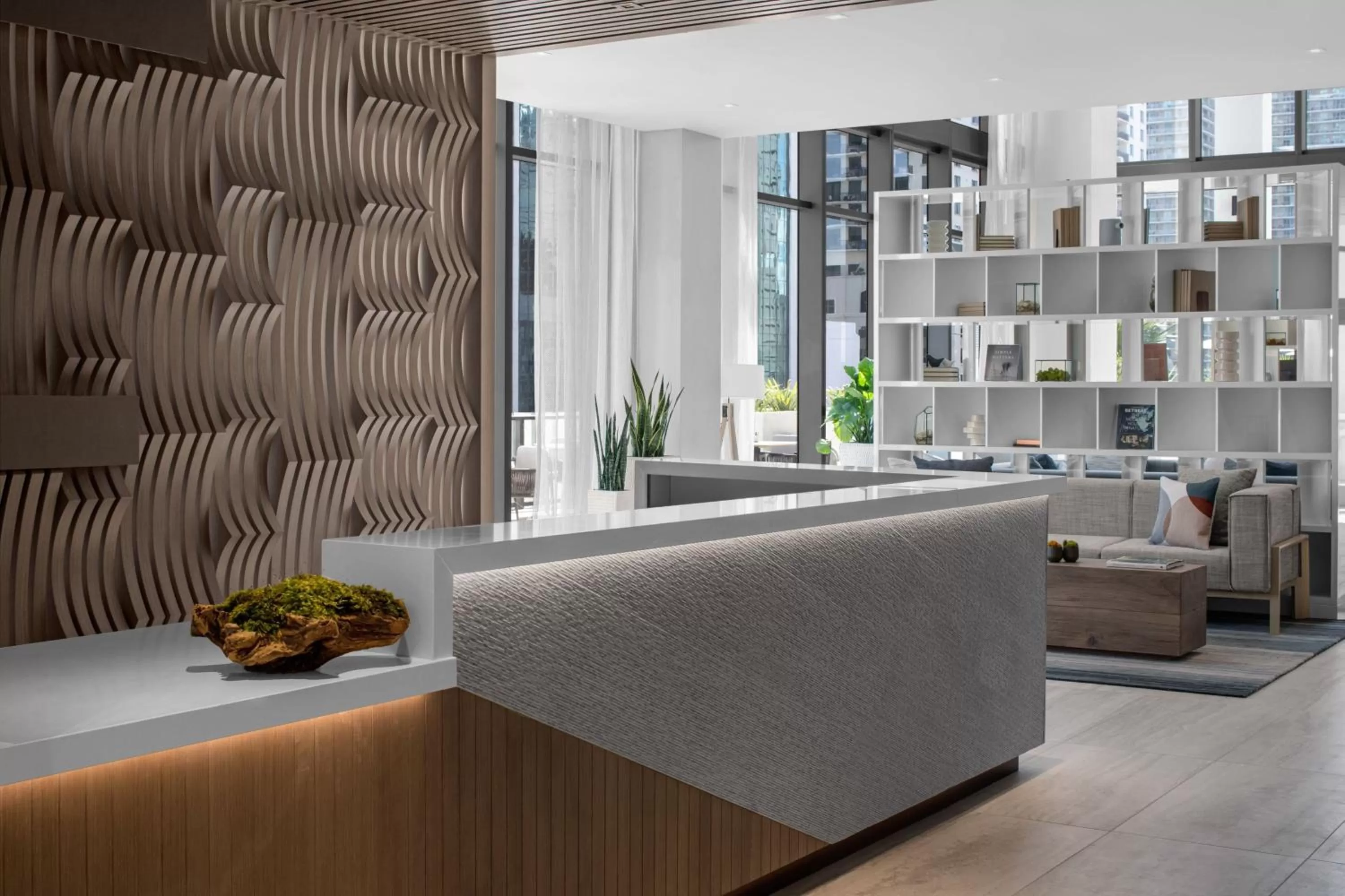 Lobby or reception in Element Miami Brickell