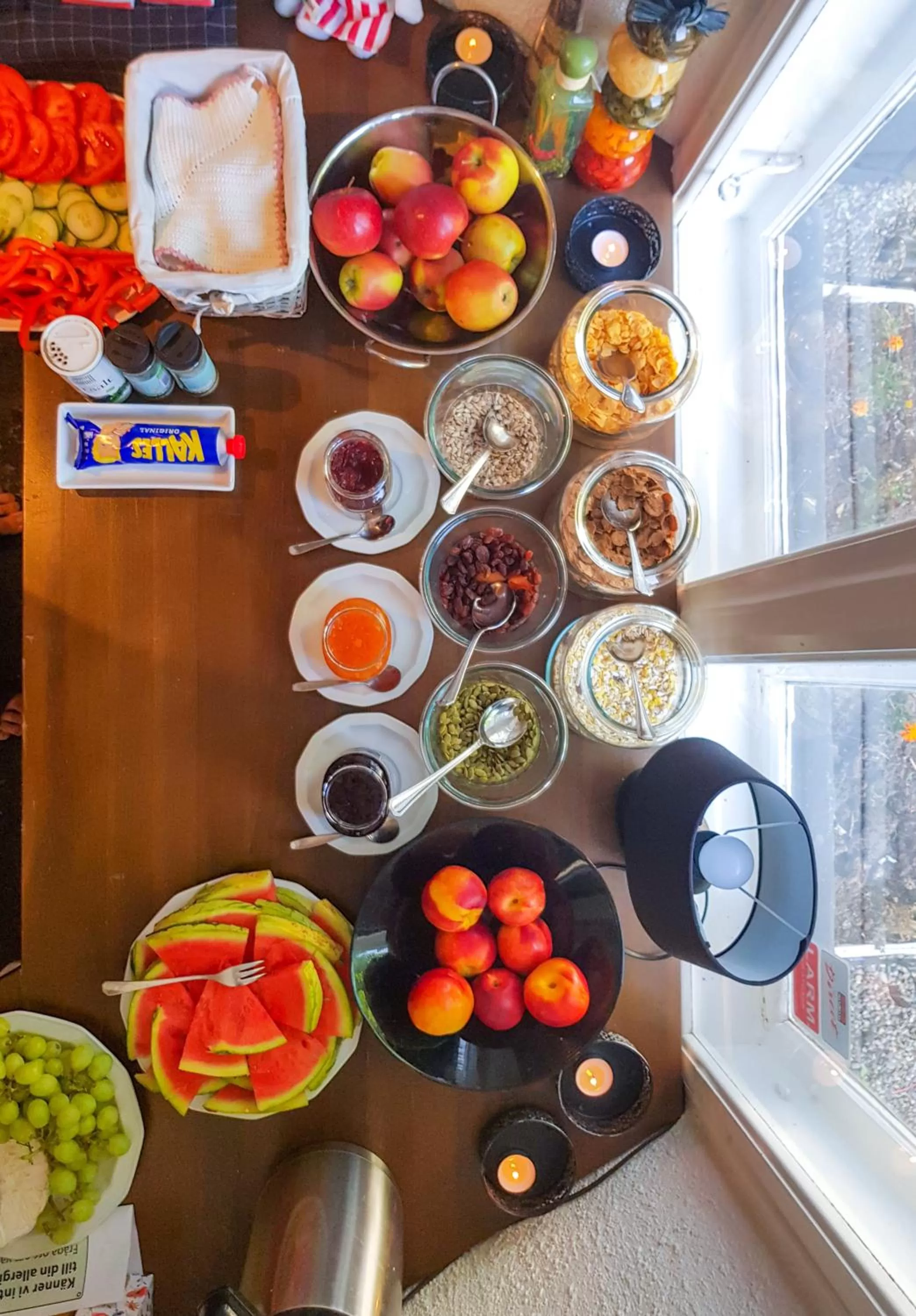 Continental breakfast in Stora Herrestad B&B