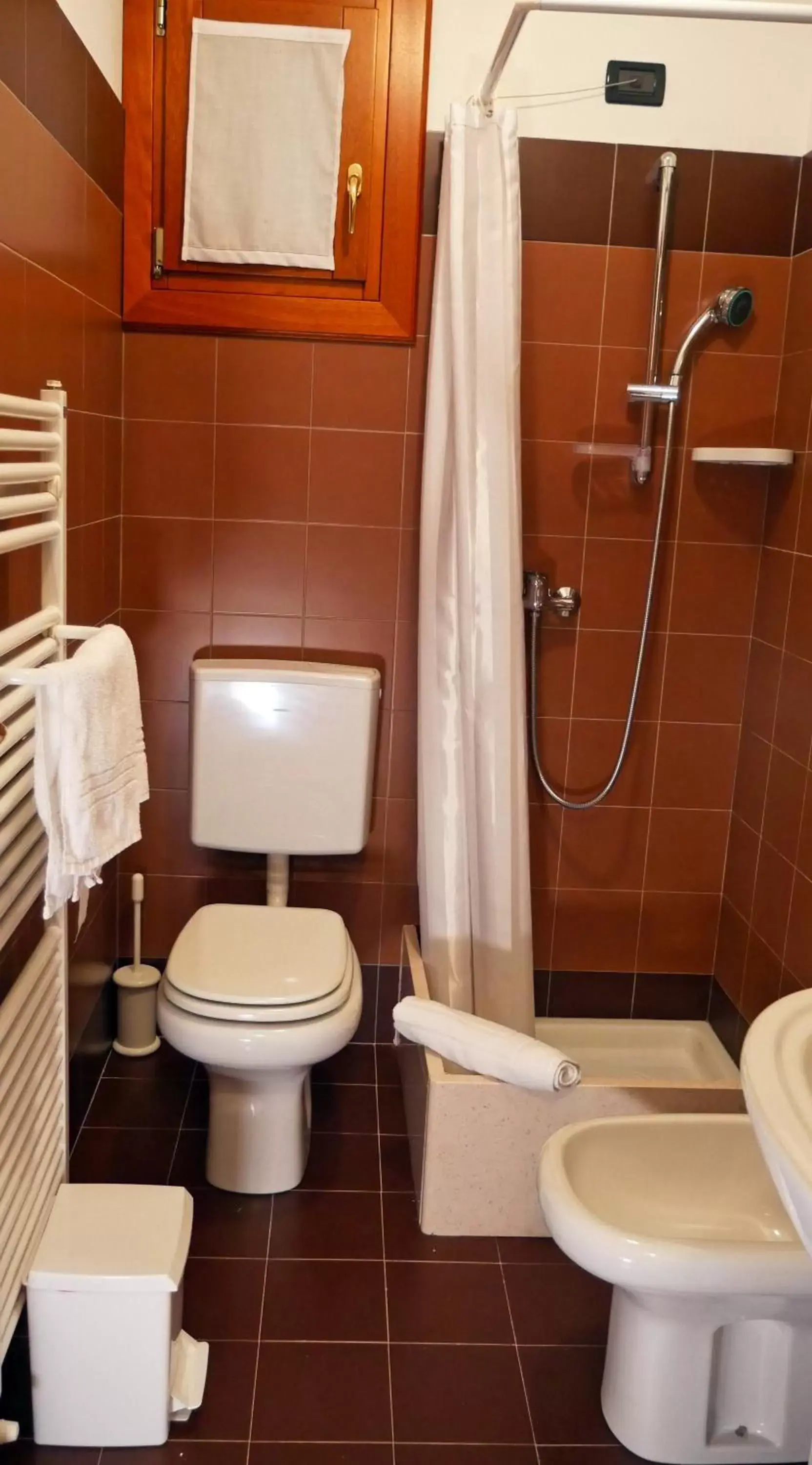 Toilet, Bathroom in hotel Vajont