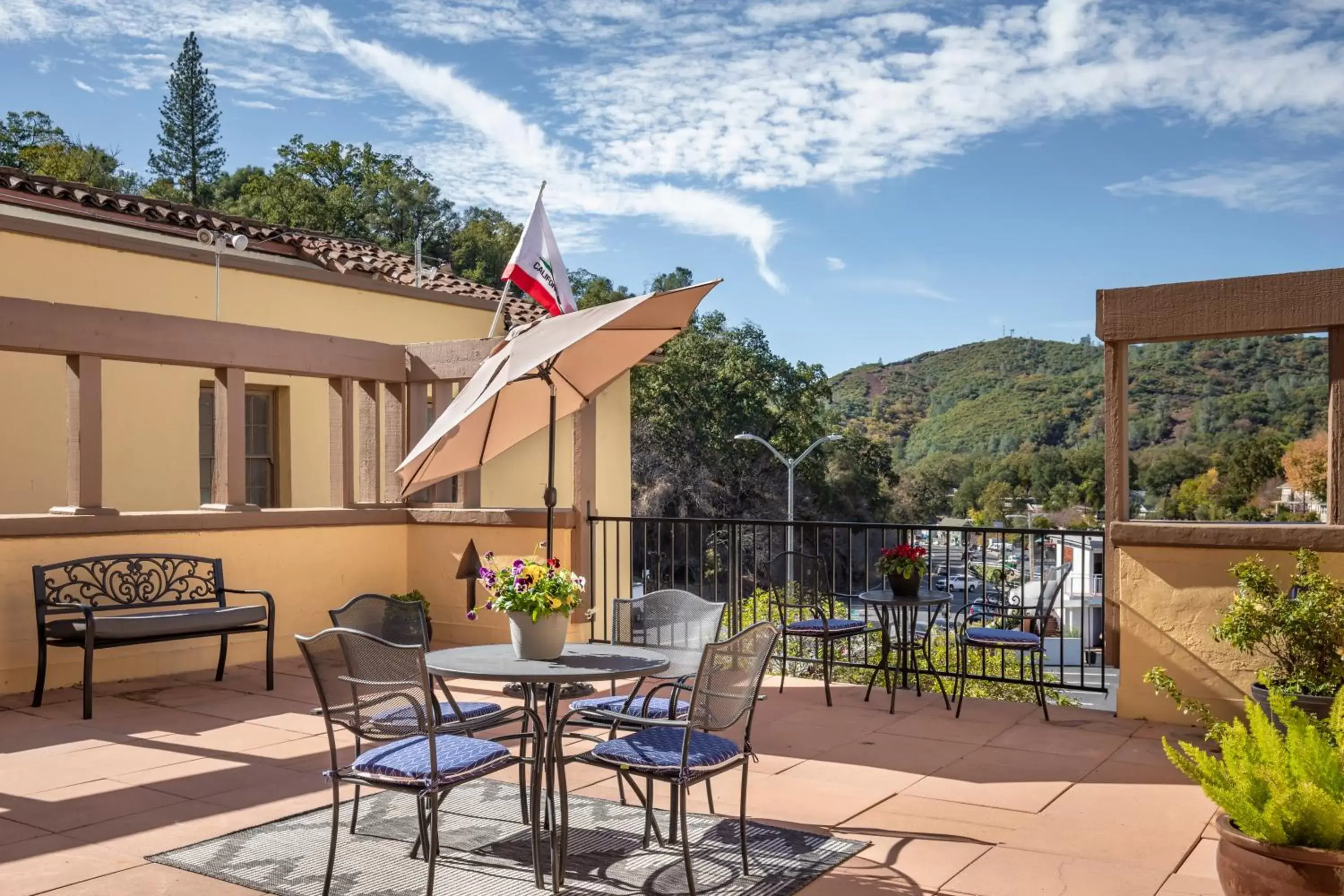 Patio in Hotel Lumberjack