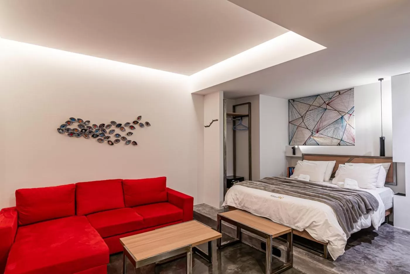 Photo of the whole room, Bed in AthinA STREETAPARTMENTS
