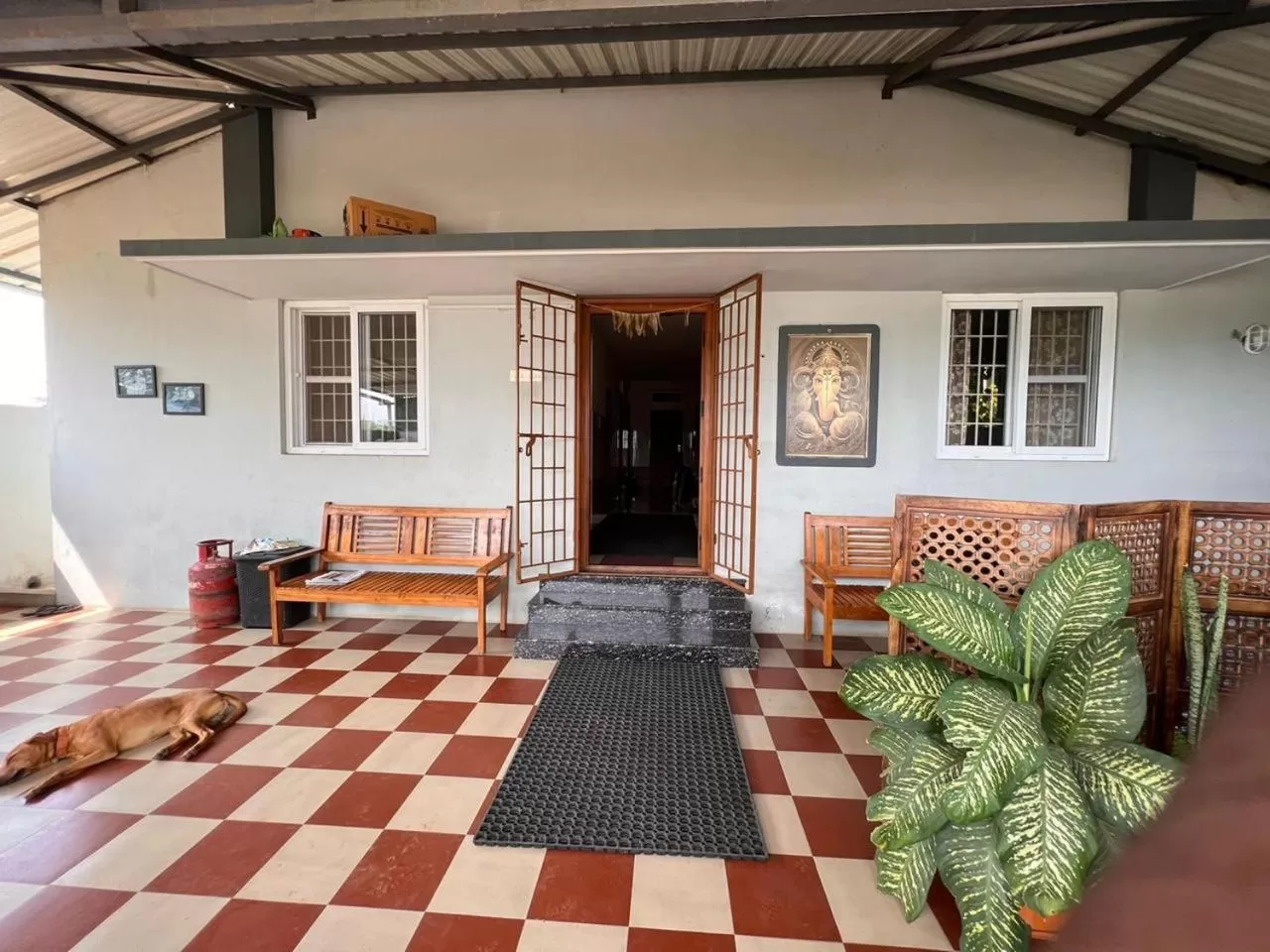 Facade/entrance in Shantham Service Apartments