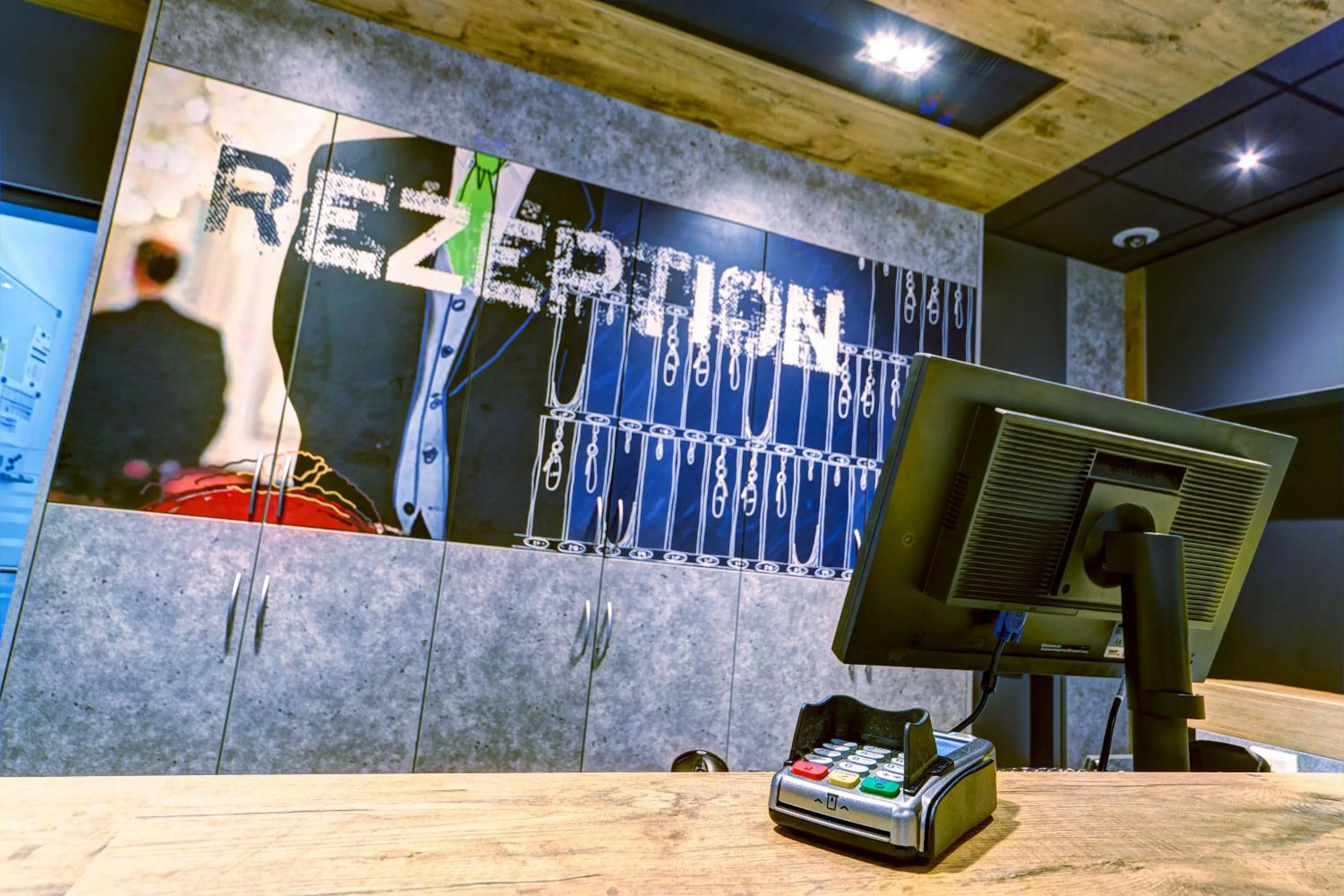 Lobby or reception in ibis budget Ludwigsburg