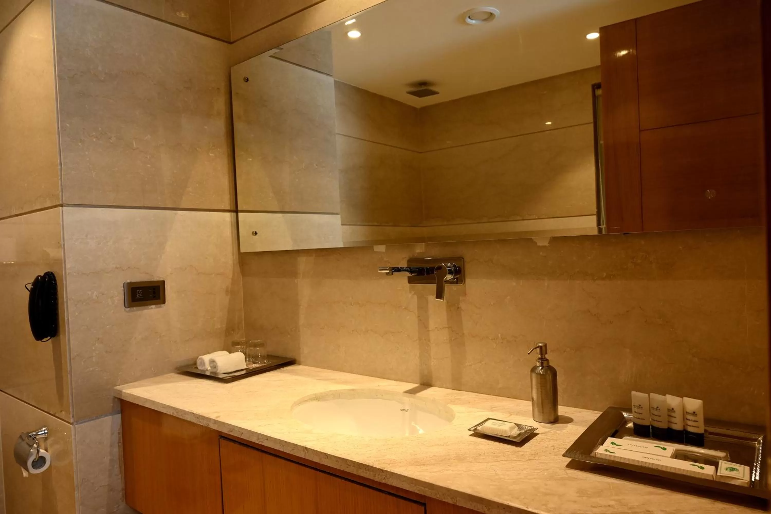 Bathroom in Ramada Plaza by Wyndham Jammu Vijaypur