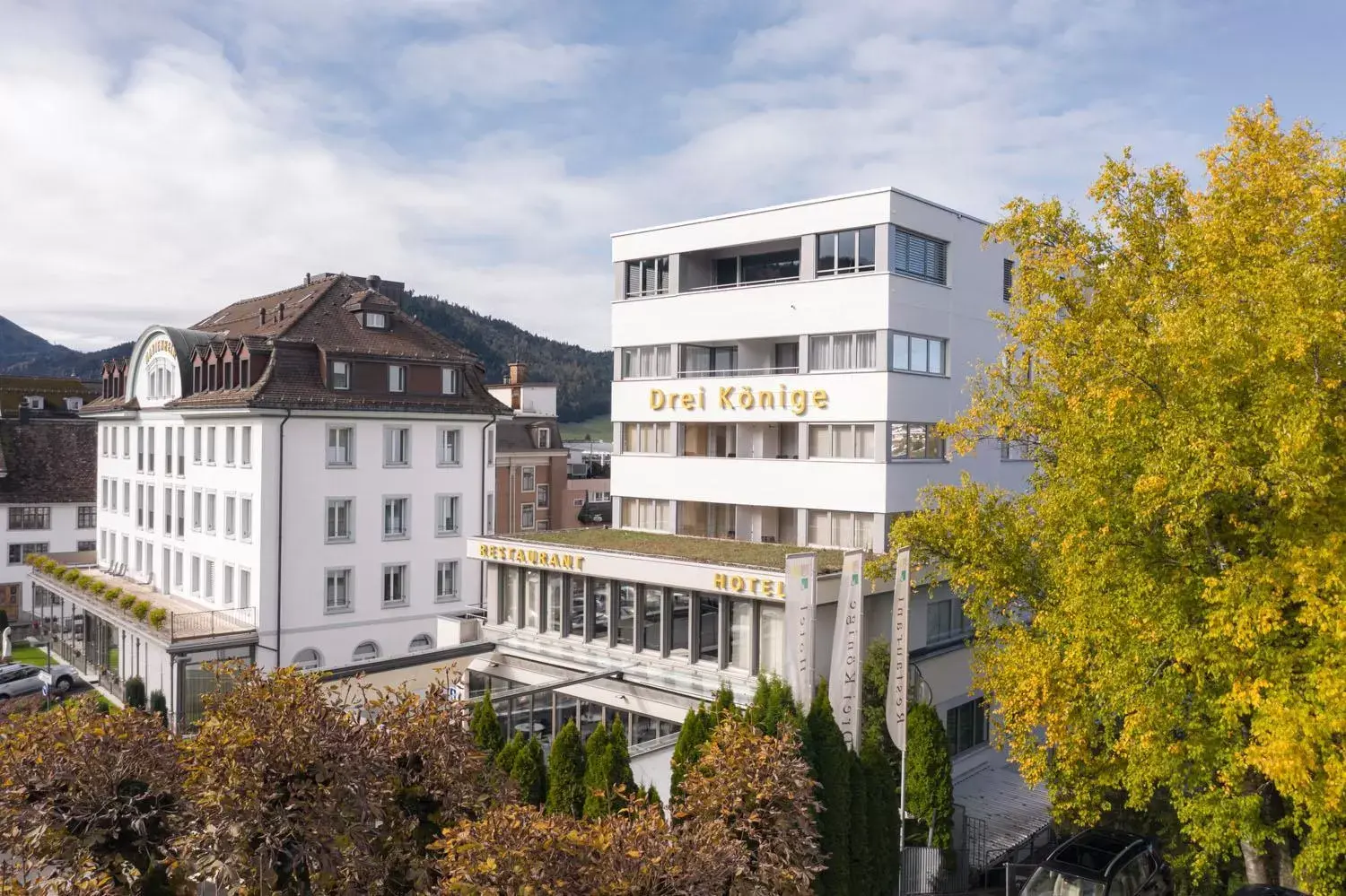 Bird's eye view, Property Building in Hotel Drei Könige