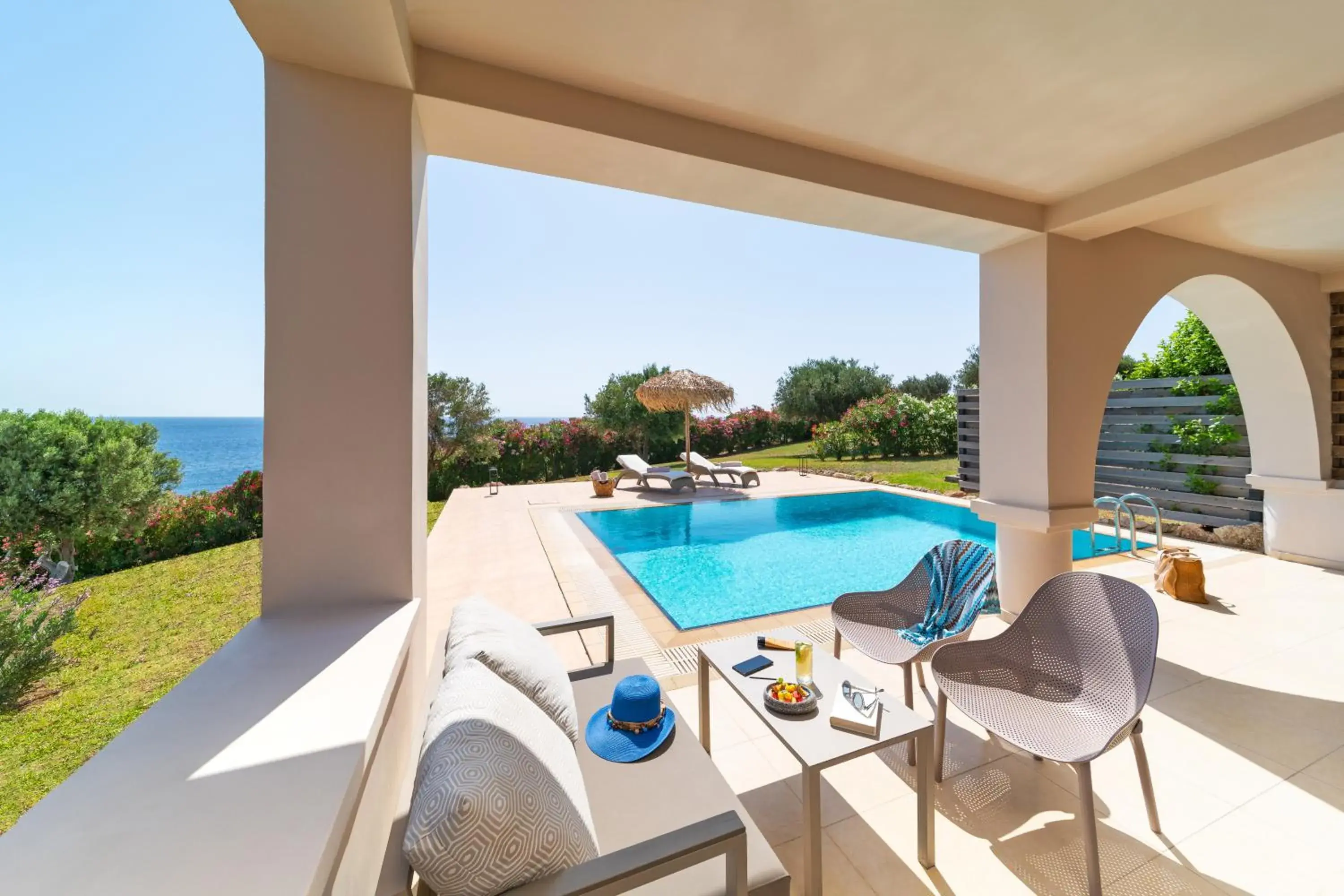 Seating area, Swimming Pool in KRESTEN ROYAL Euphoria Resort