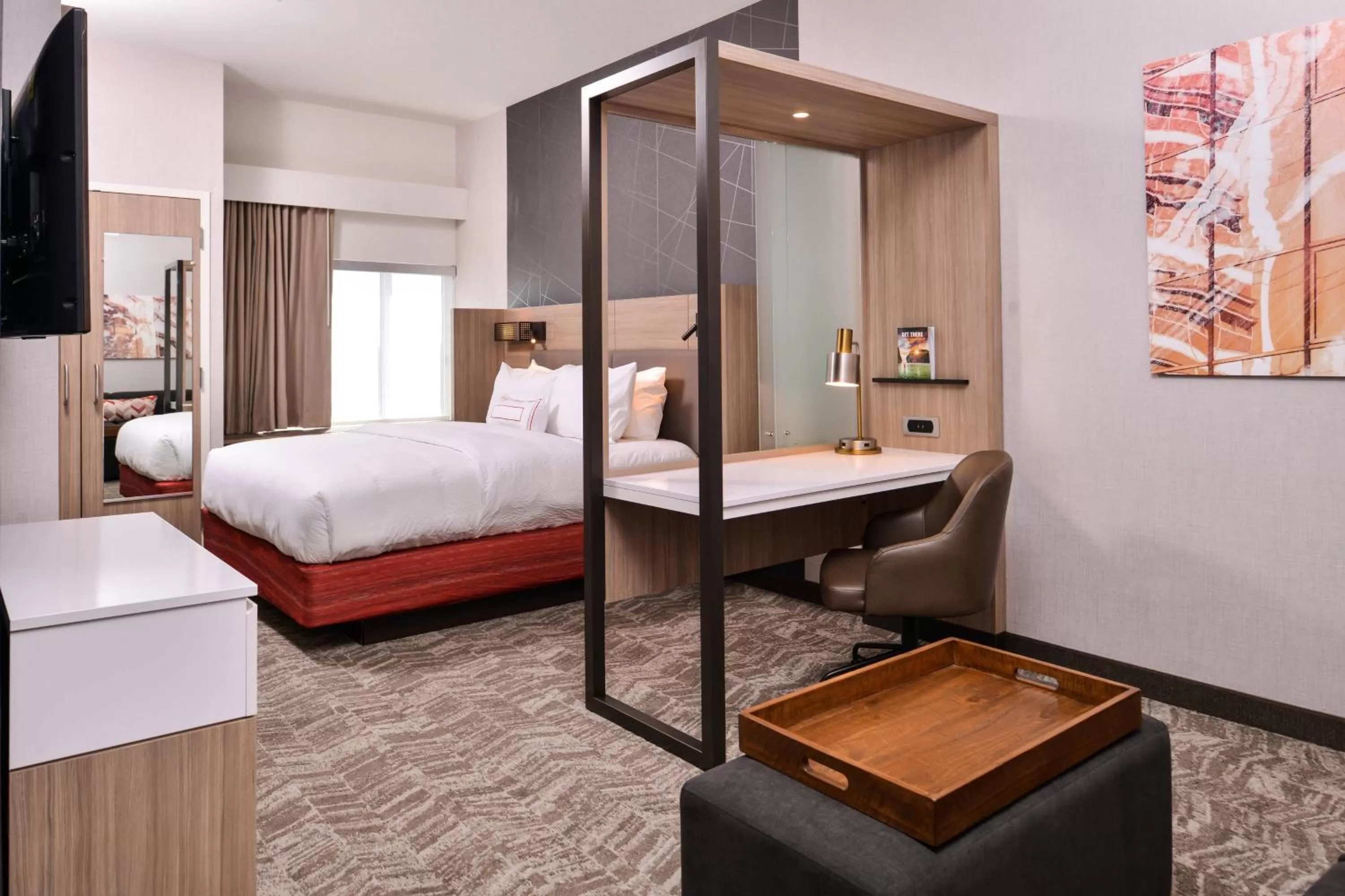 King Suite with Sofa Bed - Hearing Accessible in SpringHill Suites by Marriott Greensboro Airport