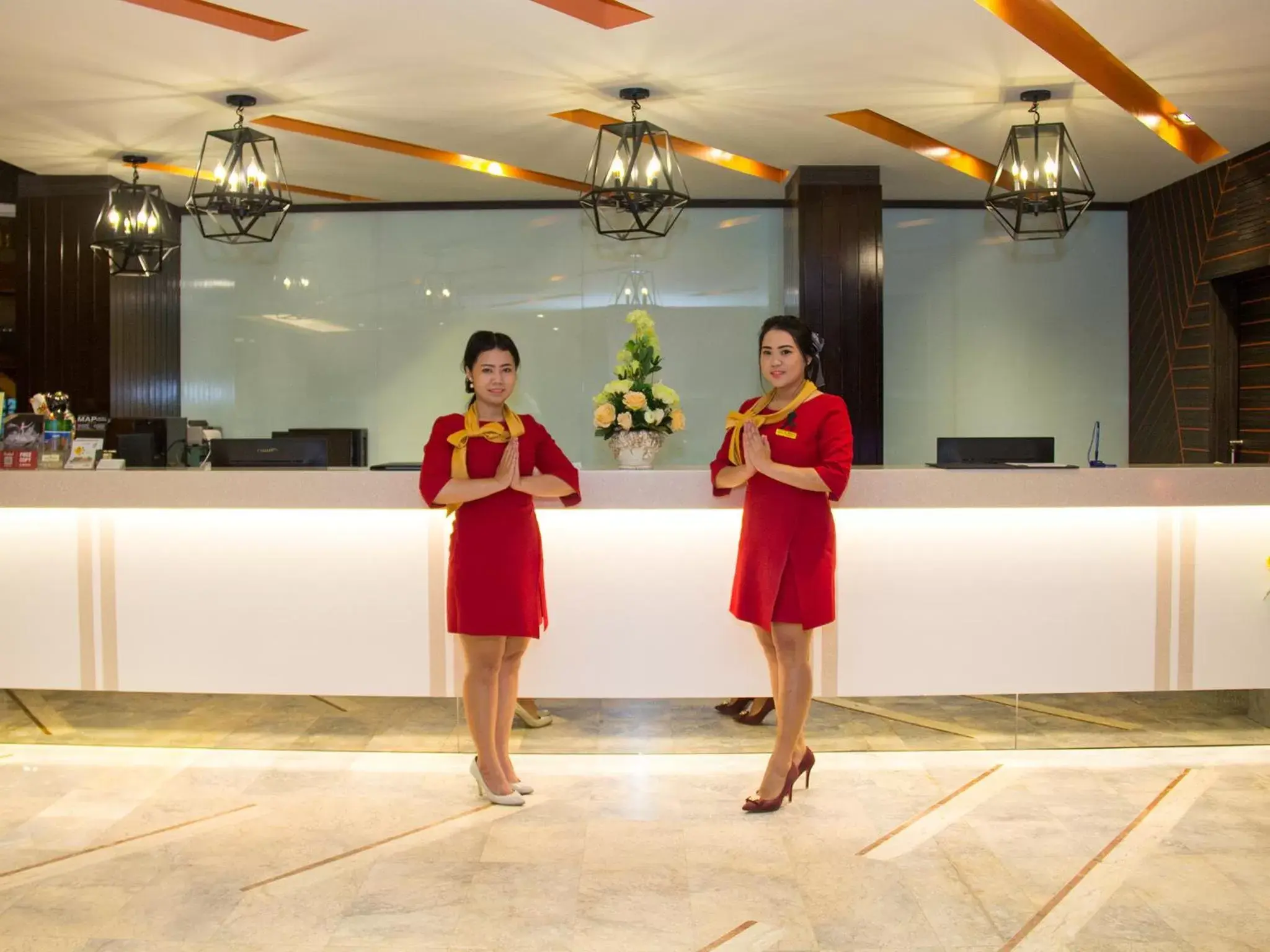 Lobby or reception in Friendlytel Hotel