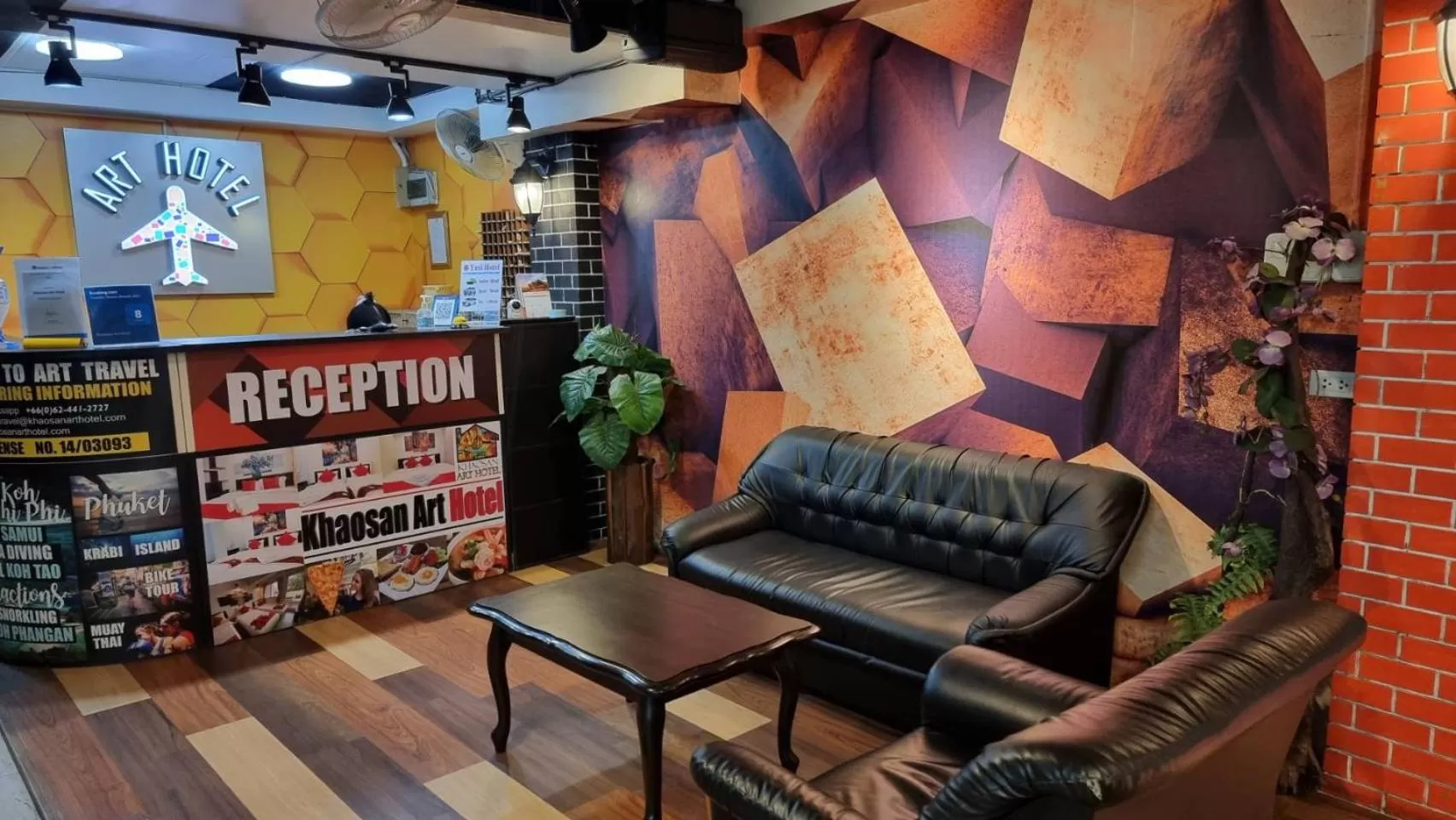 Lobby or reception in Khaosan Art Hotel