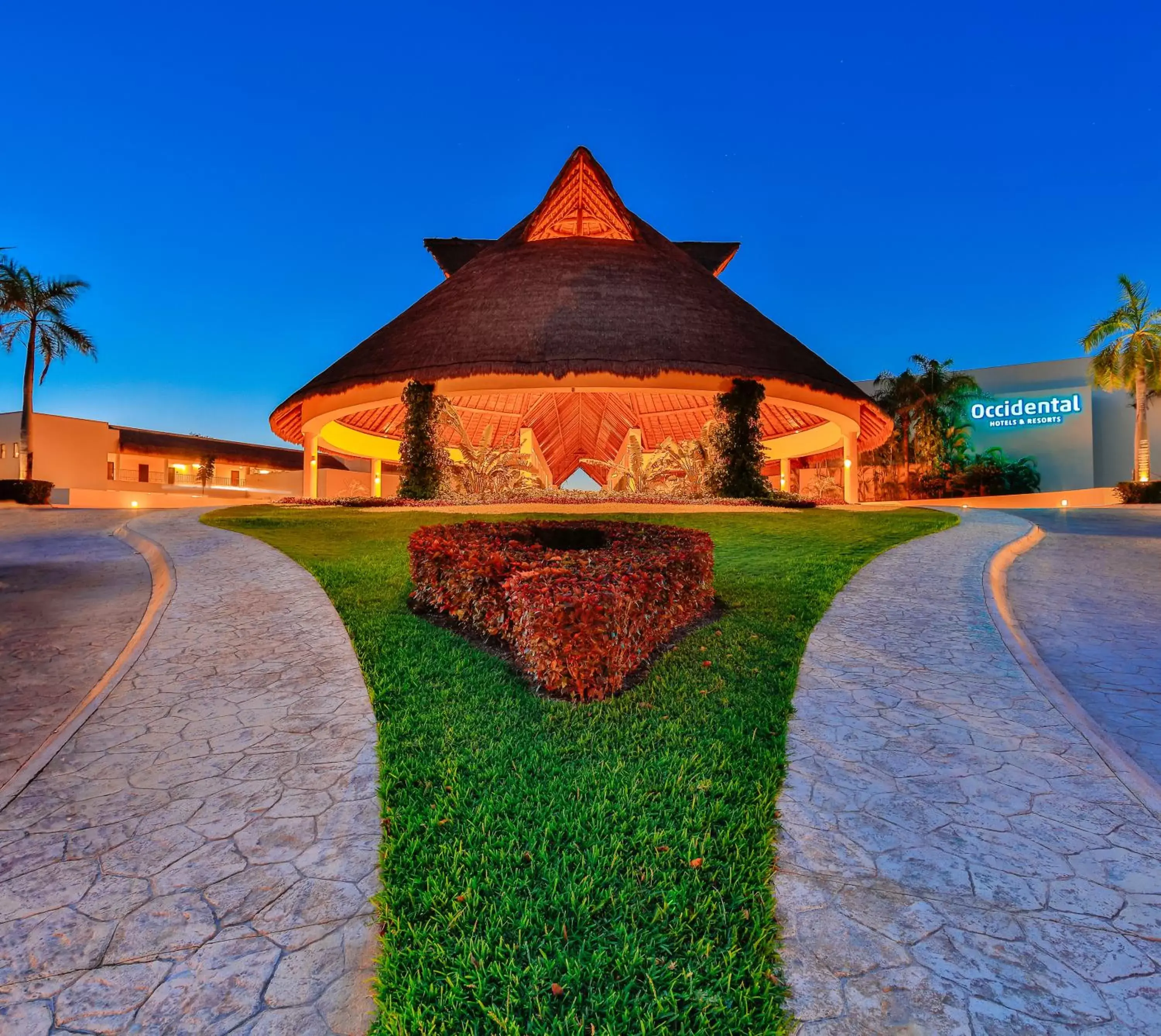 Facade/entrance in Occidental at Xcaret Destination - All Inclusive Facade/entrance in Occidental at Xcaret Destination - All Inclusive
