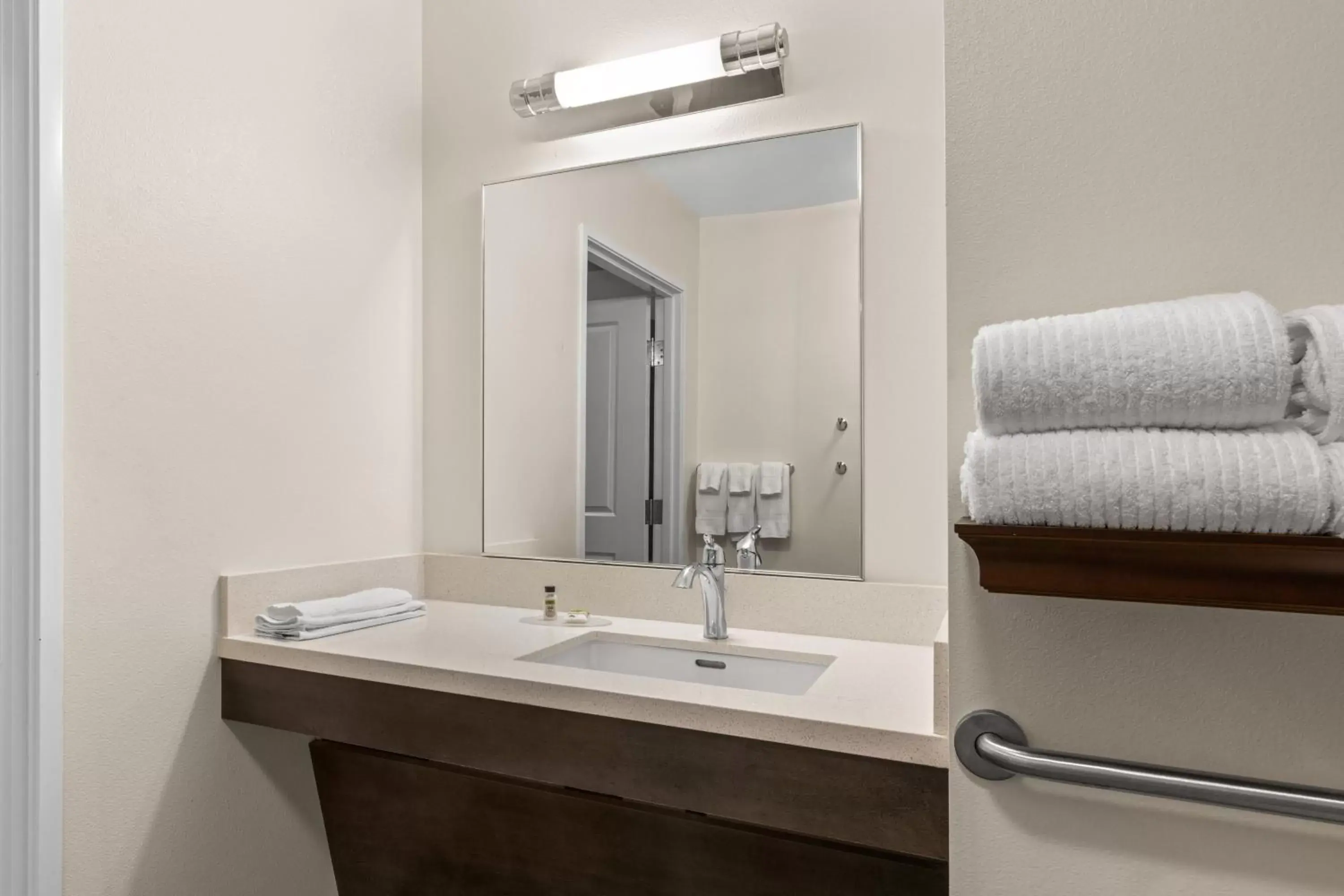 Photo of the whole room, Bathroom in Candlewood Suites - Fairbanks, an IHG Hotel