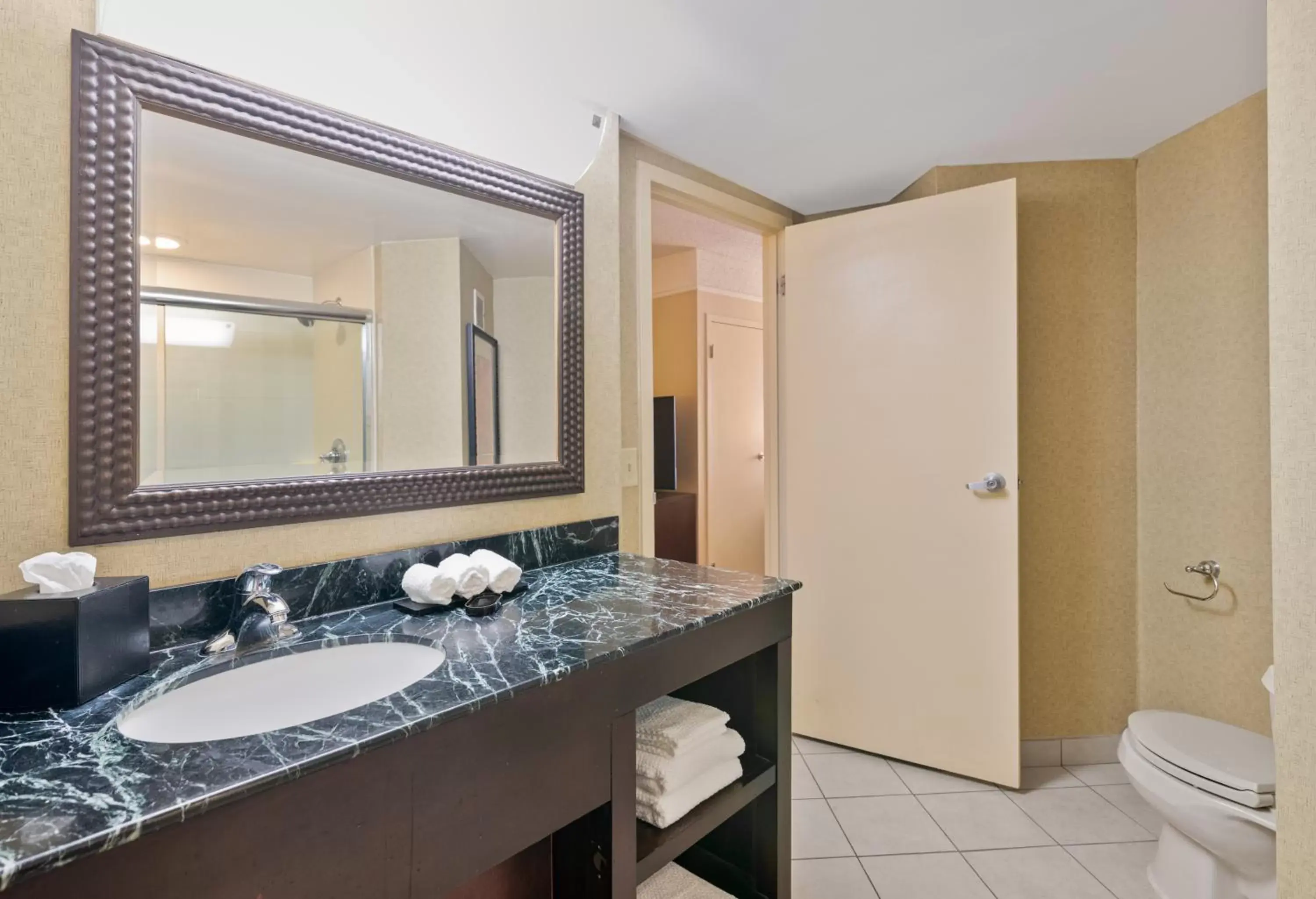 Bathroom in Harmony Suites Secaucus Meadowlands