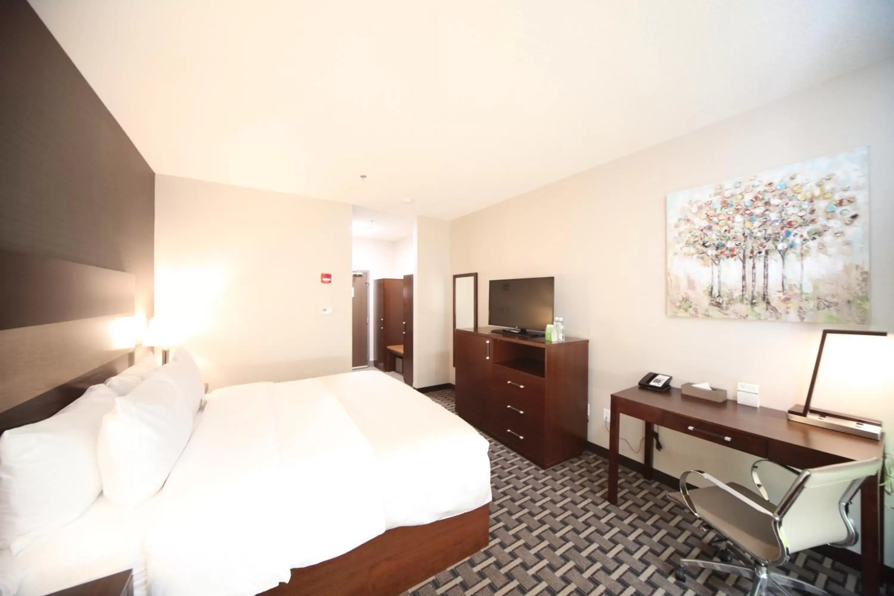Photo of the whole room, Bed in Wyndham Garden Edmonton Airport