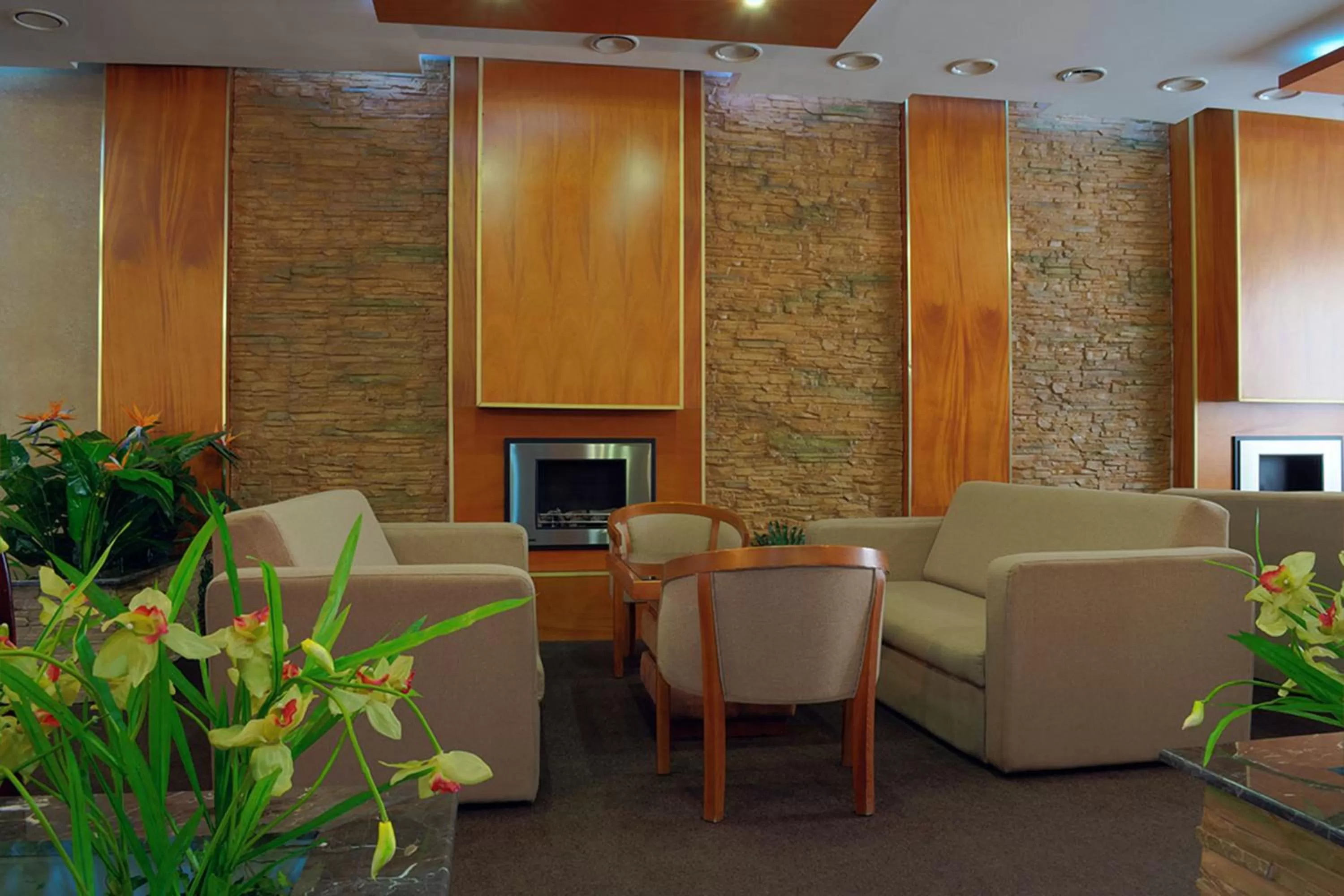 Communal lounge/ TV room in King Hotel Astana