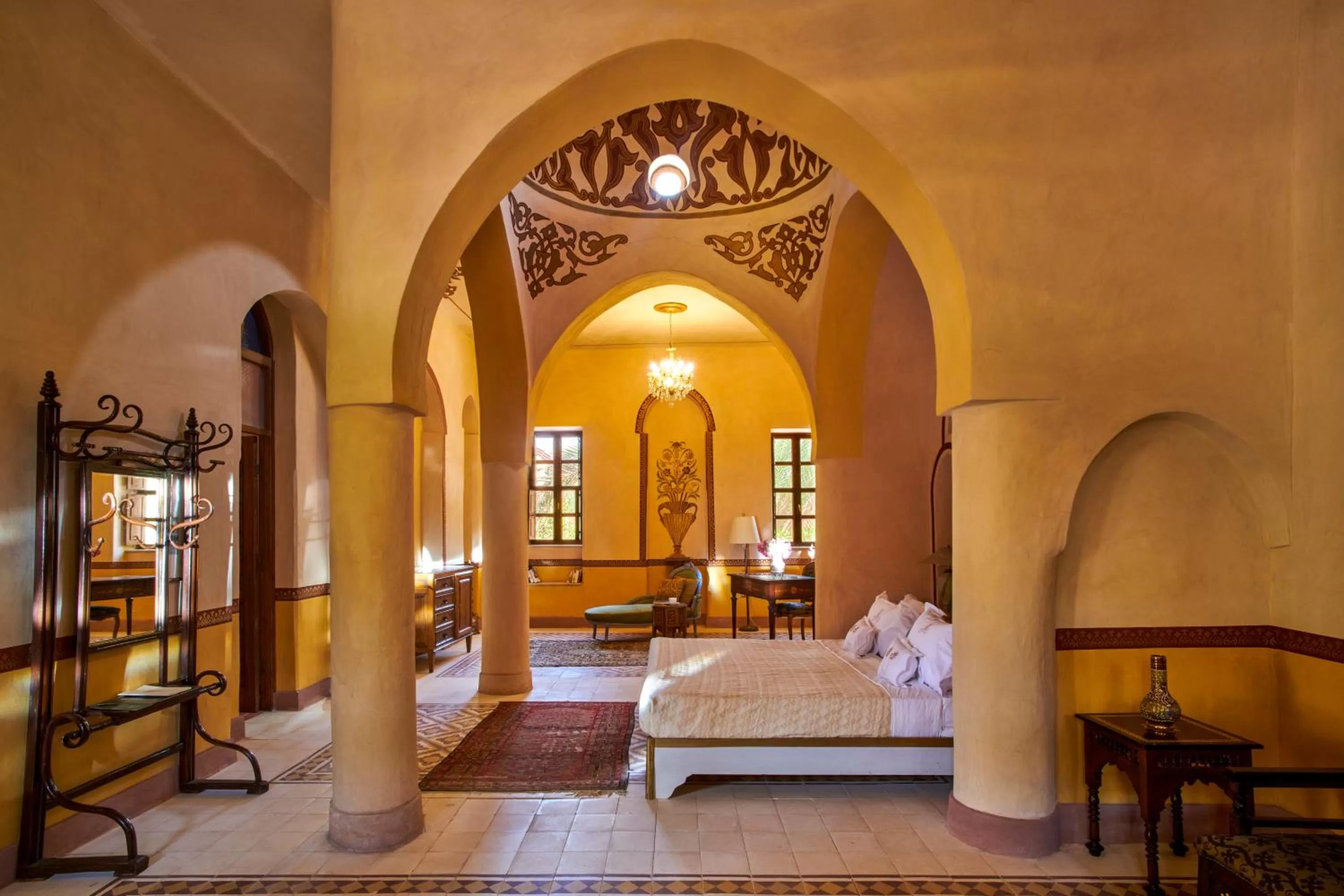 Bed in Al Moudira Hotel