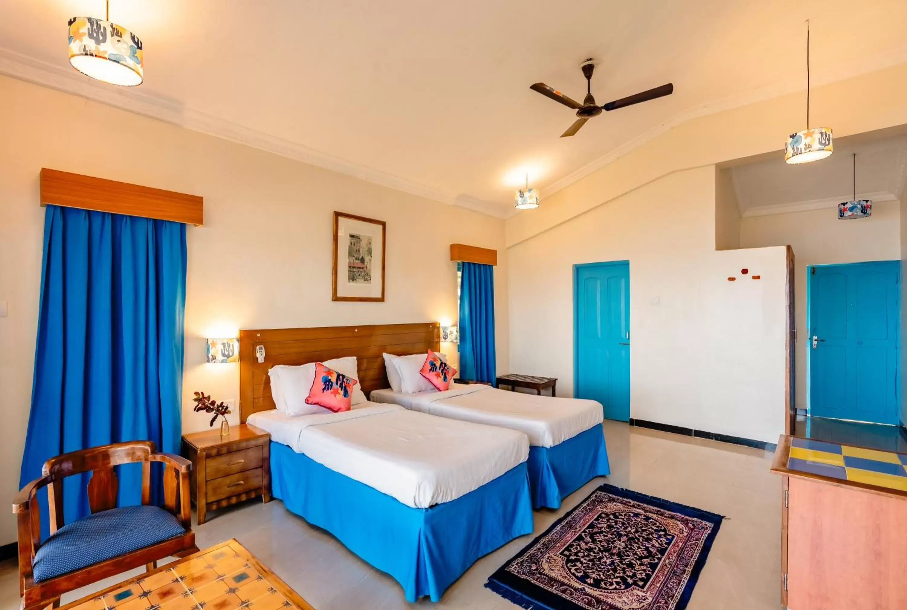 Bed in Bambolim Beach Resort