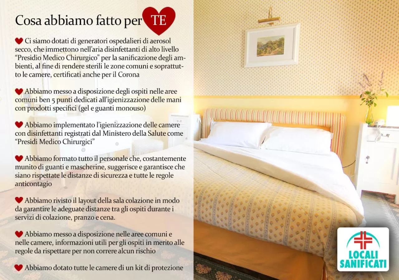 Logo/Certificate/Sign, Bed in Hotel Colonne