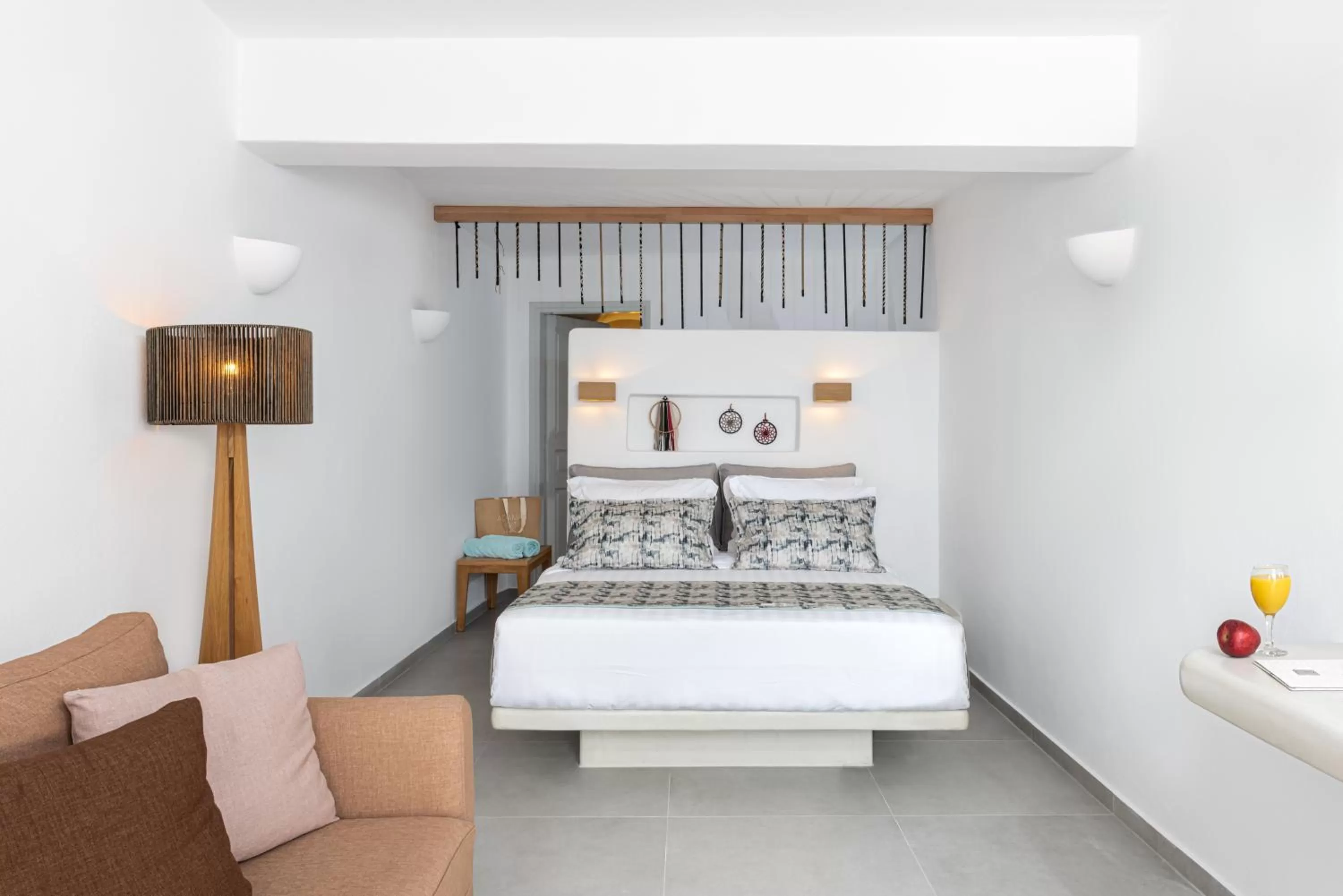 Bed in Adamant Suites