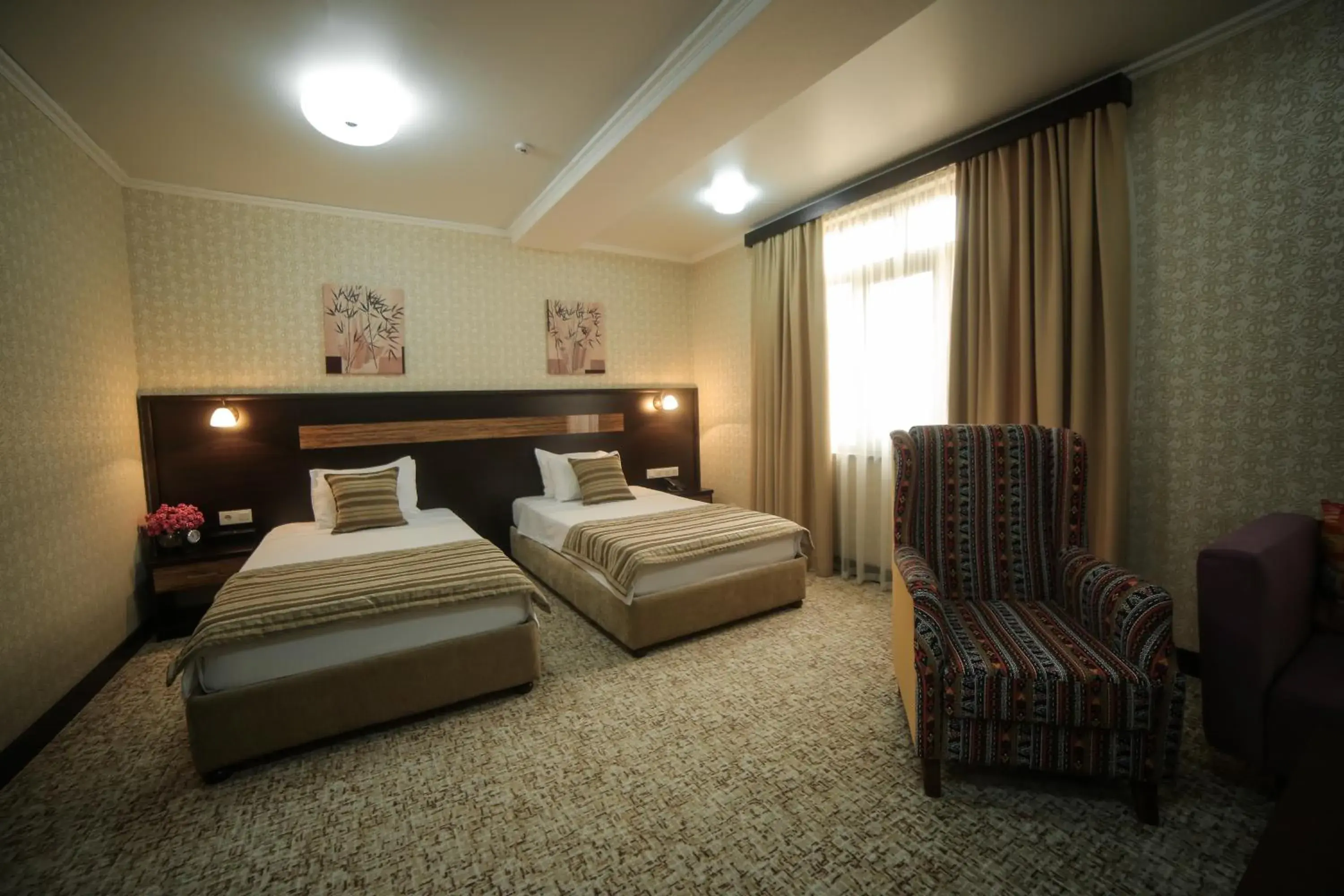 Bed in Onyx Hotel Bishkek