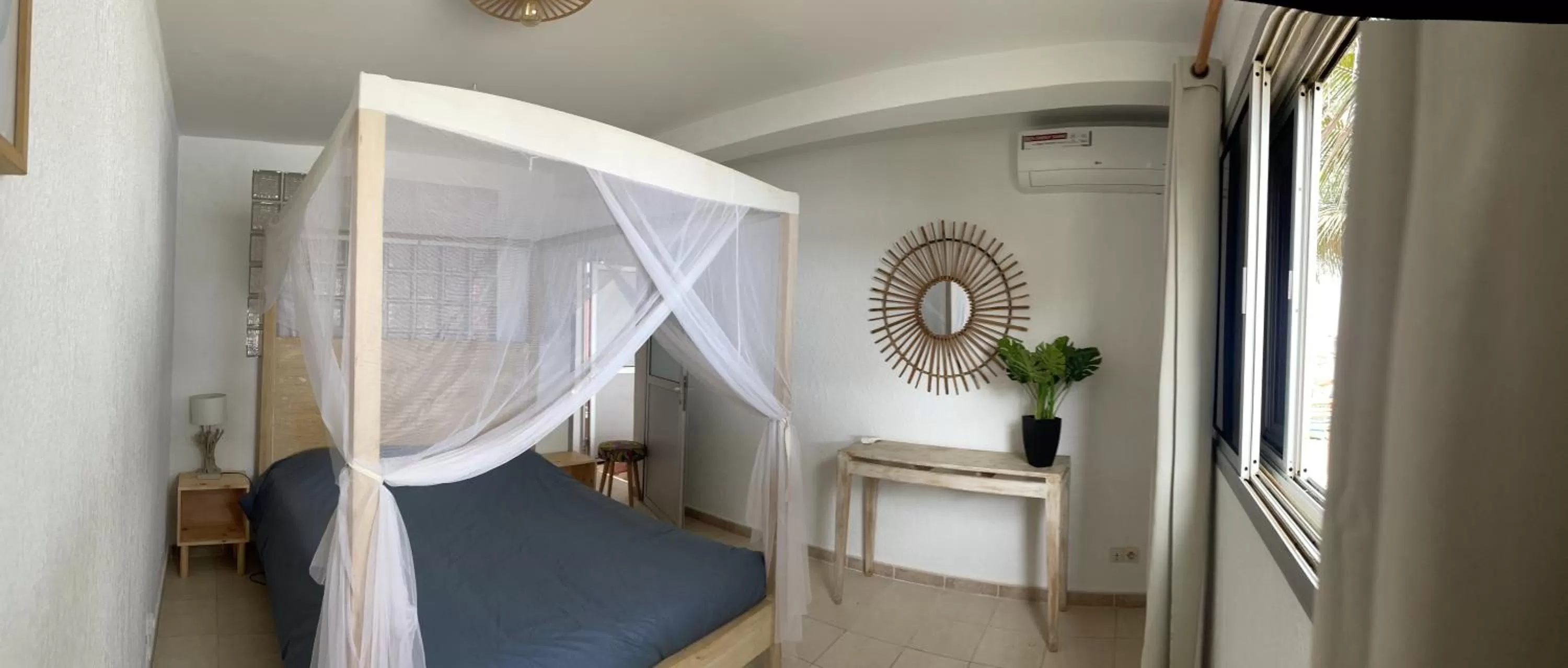 Bed in La Cabane du Pêcheur Atlantic Evasion