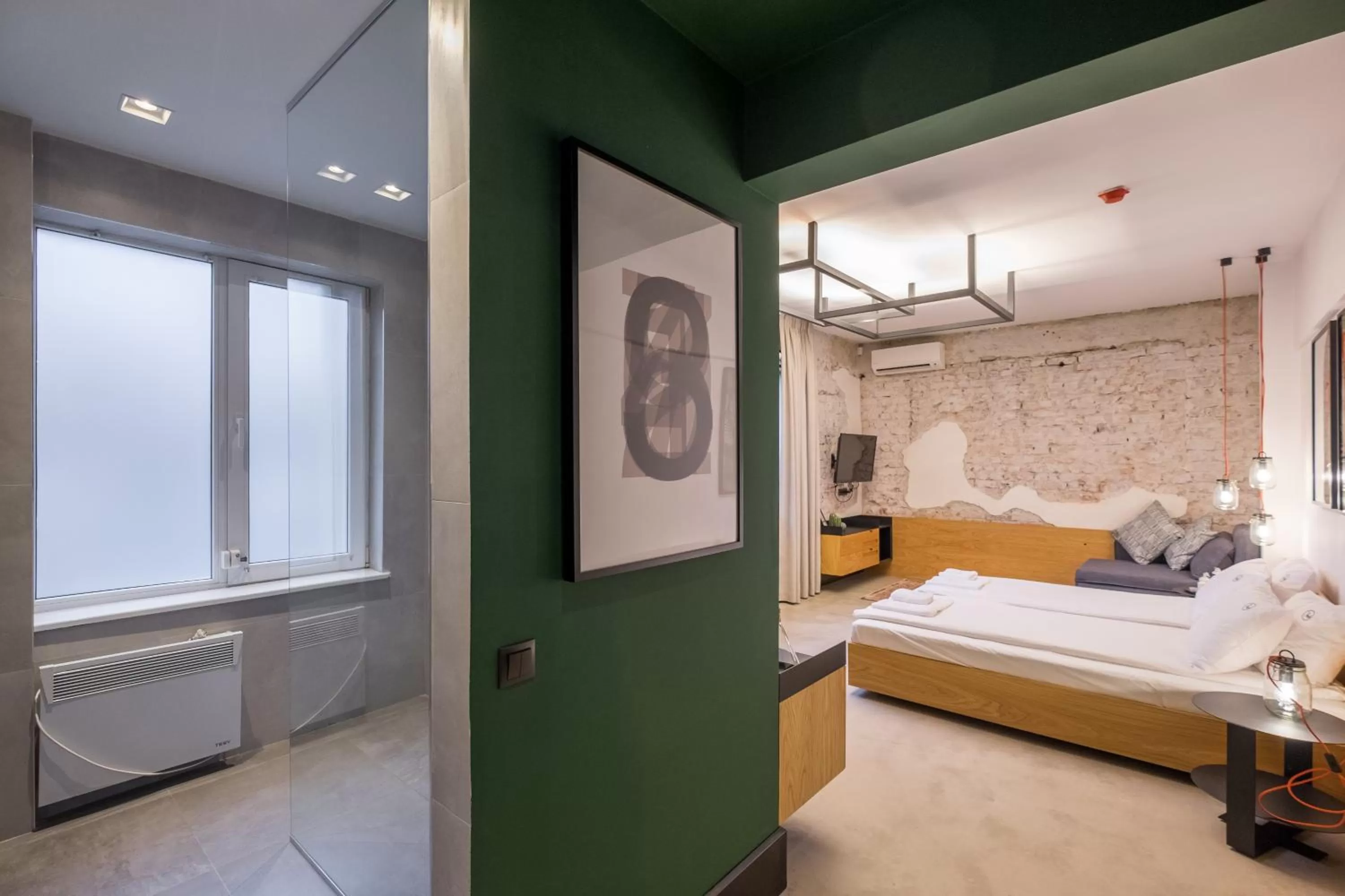 Bed in R34 Boutique Hotel