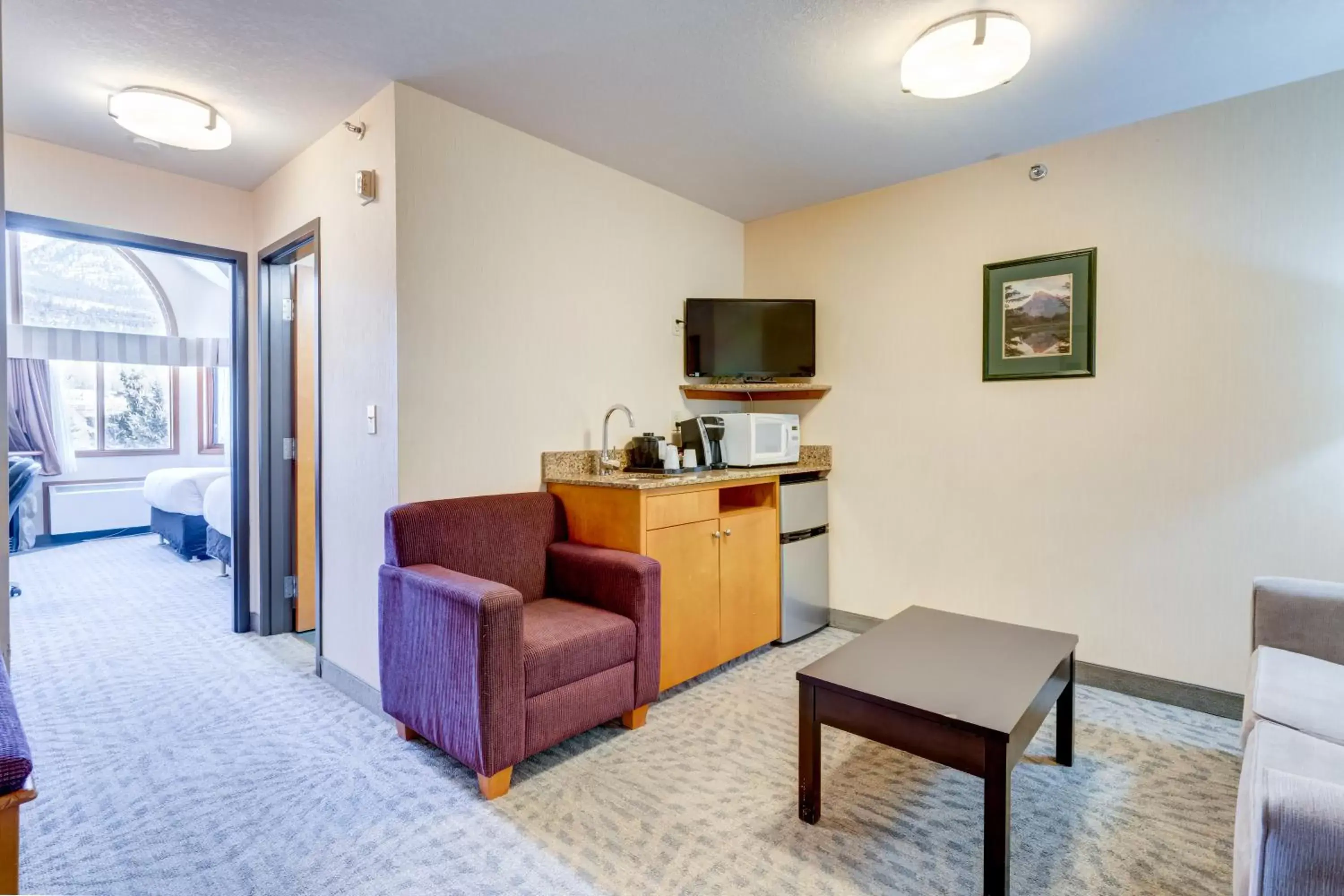 Living room in Chateau Canmore Living room in Chateau Canmore