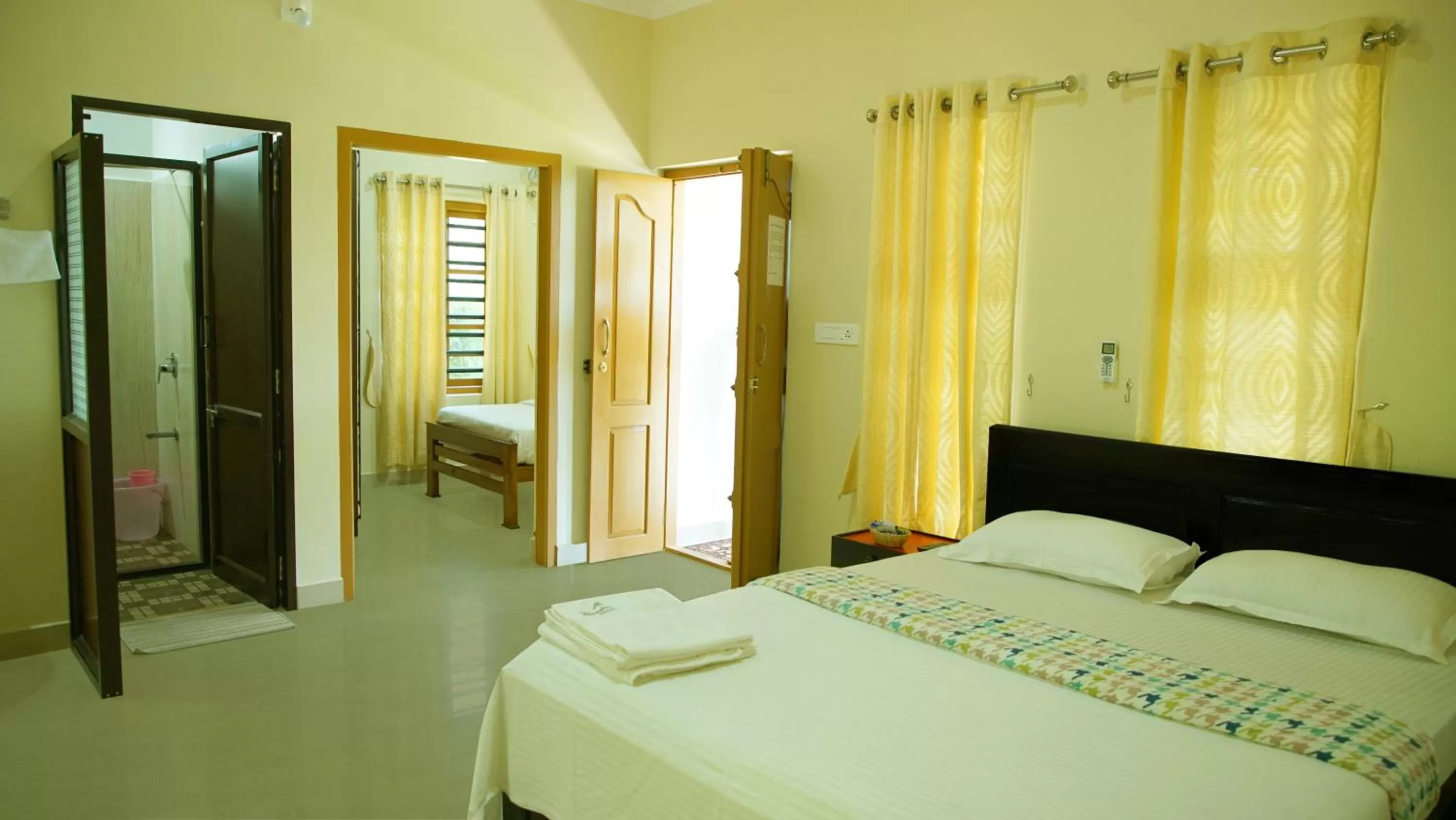 Bed in Woodrose Resort