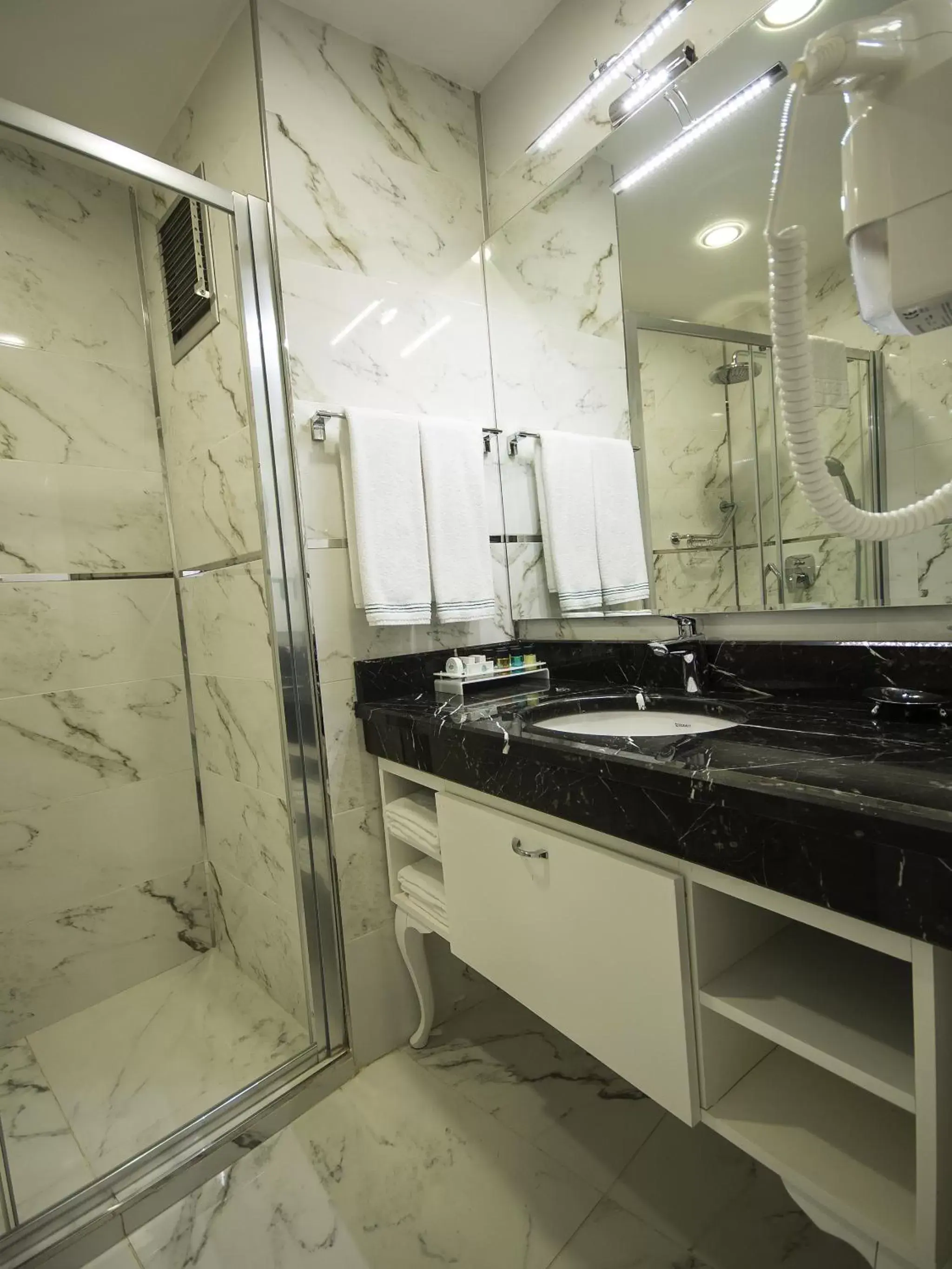 Bathroom, Kitchen/Kitchenette in Antusa Palace Hotel & Spa