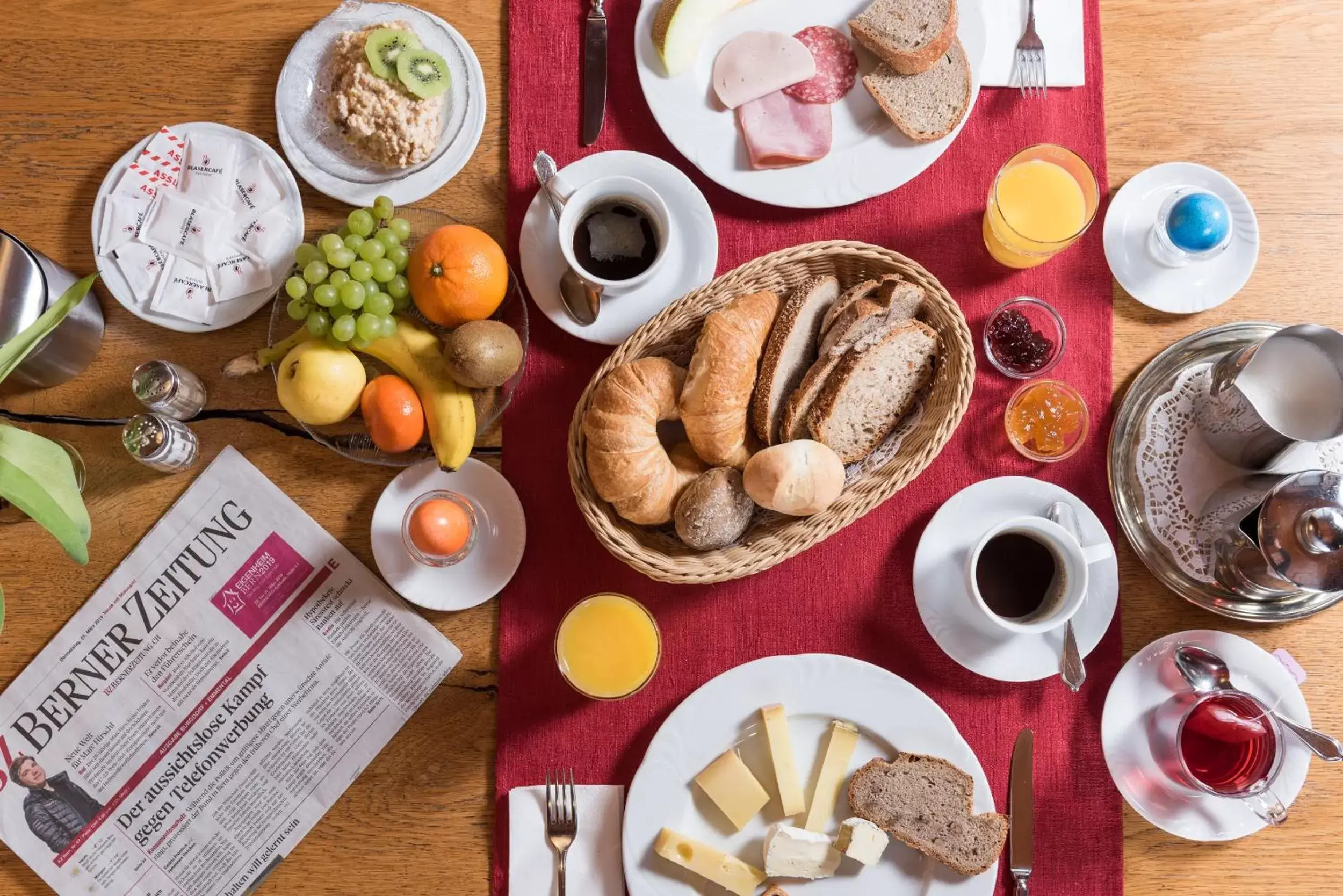 Food and drinks, Breakfast in Hotel Emmental