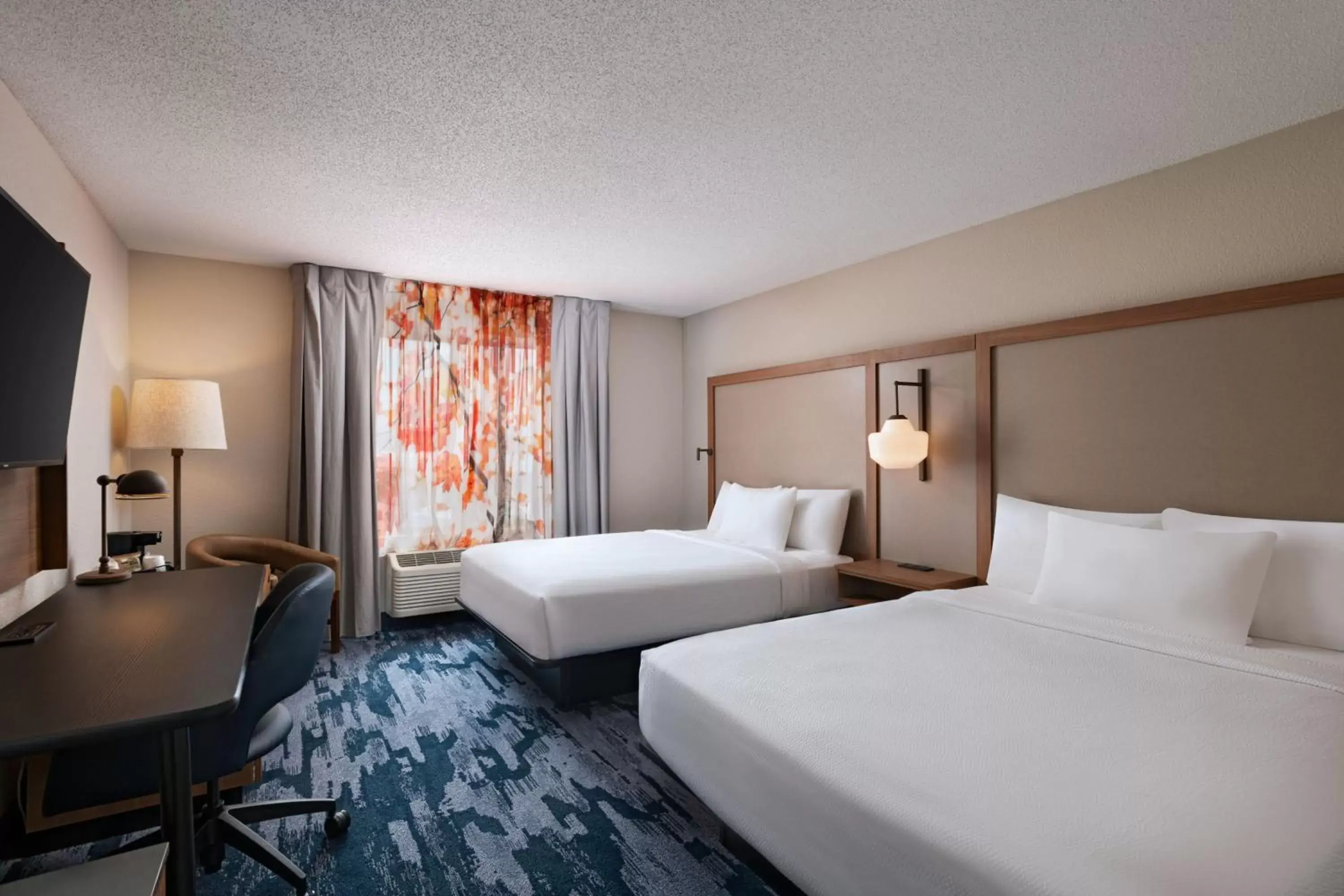 Photo of the whole room, Bed in Fairfield Inn & Suites Kansas City Airport