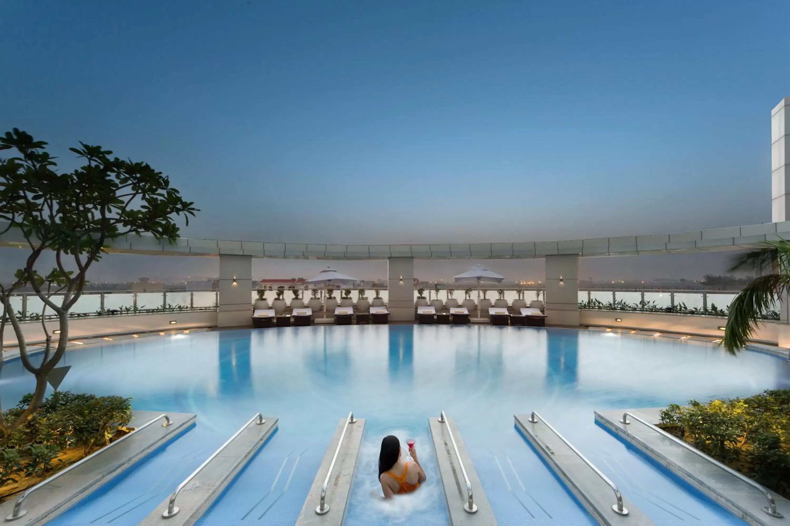 Swimming pool in Crowne Plaza Greater Noida by IHG Swimming pool in Crowne Plaza Greater Noida by IHG
