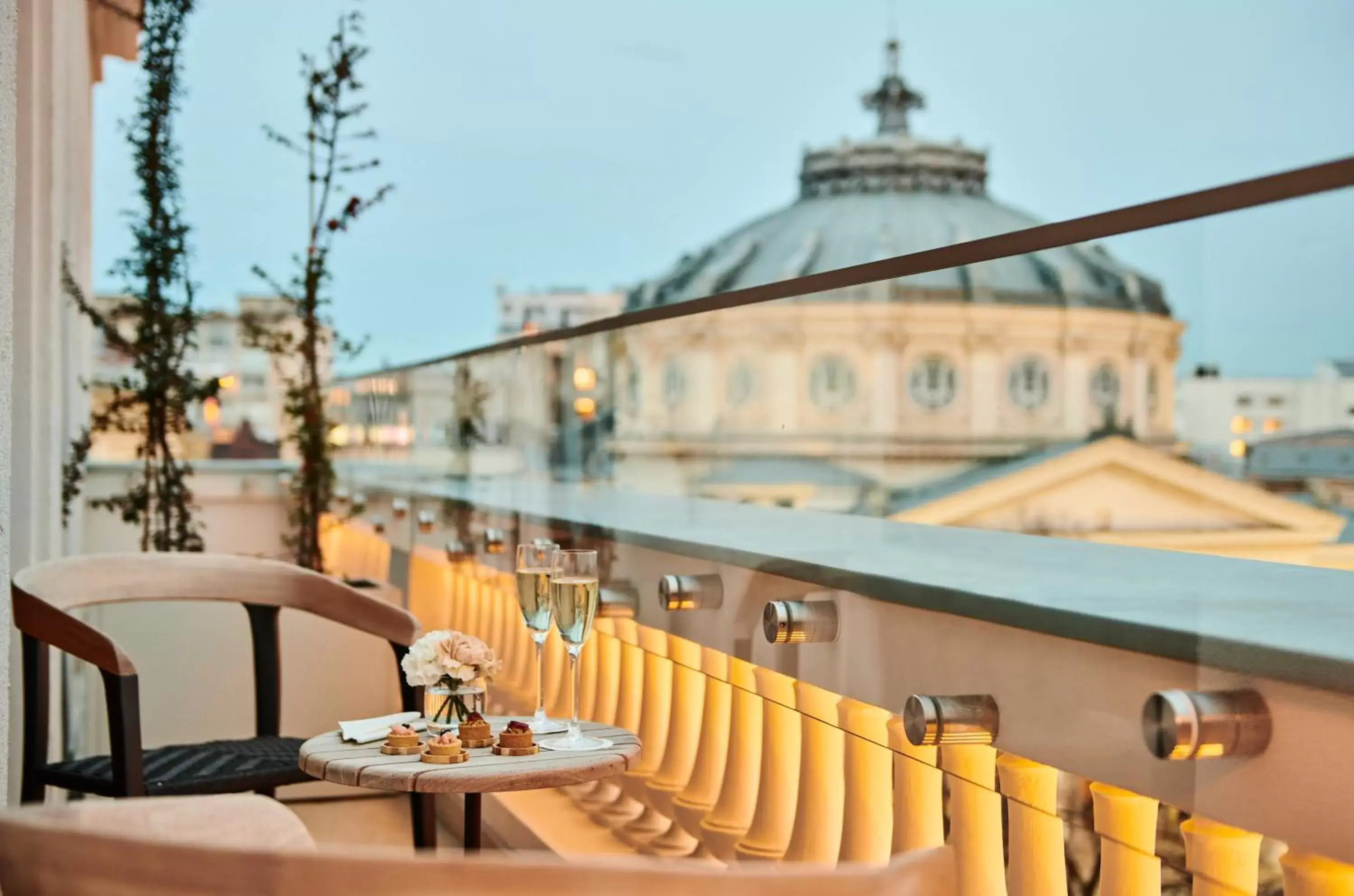 Balcony/Terrace in InterContinental Athenee Palace Bucharest, an IHG Hotel