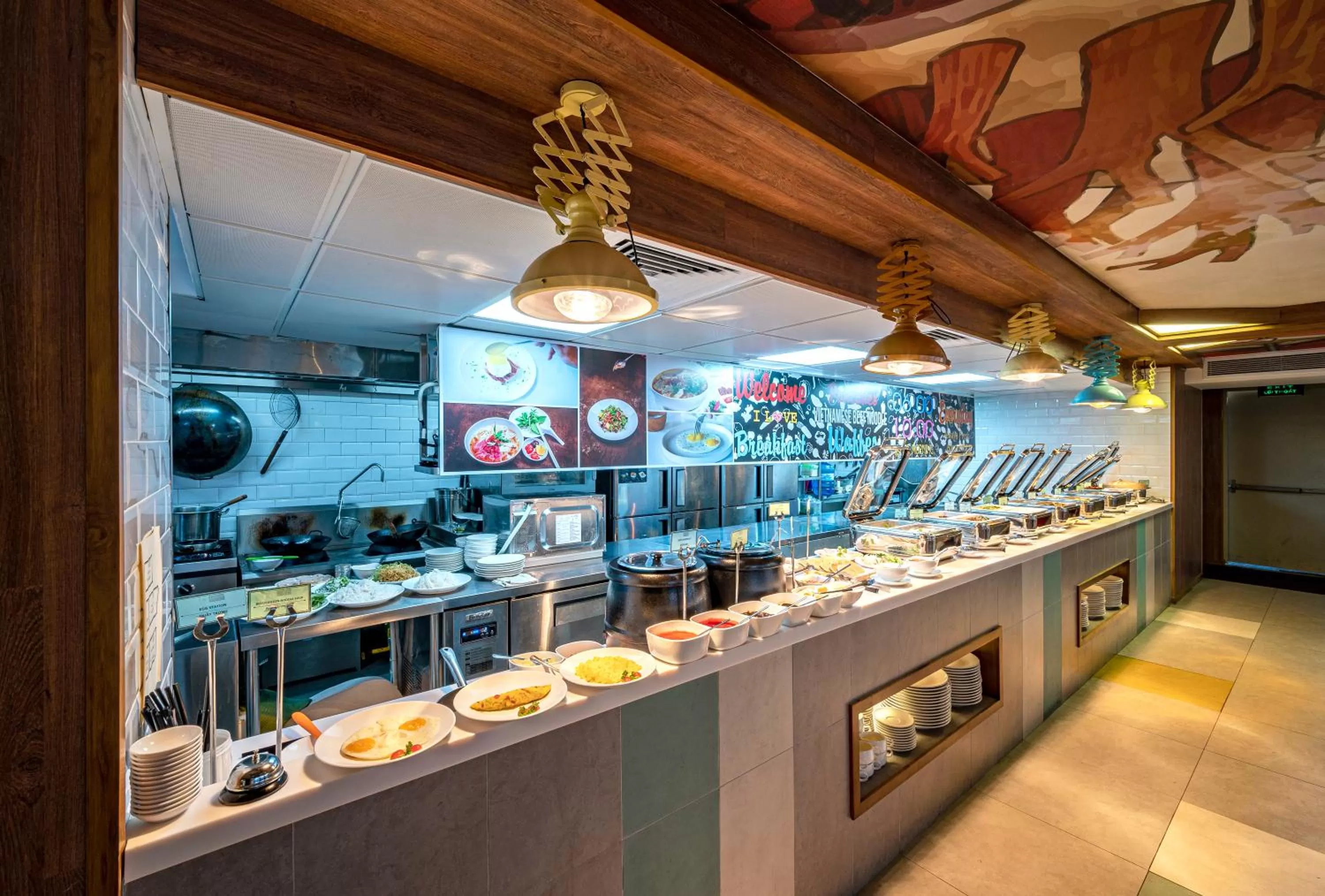 Buffet breakfast in Icon Saigon - LifeStyle Design Hotel