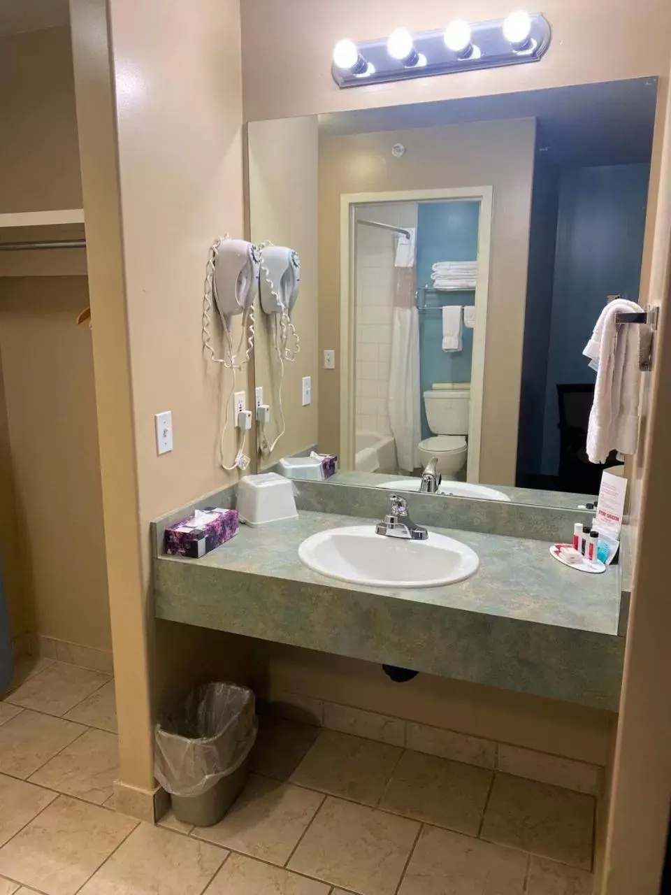 Bathroom in Super 8 by Wyndham Edmonton South