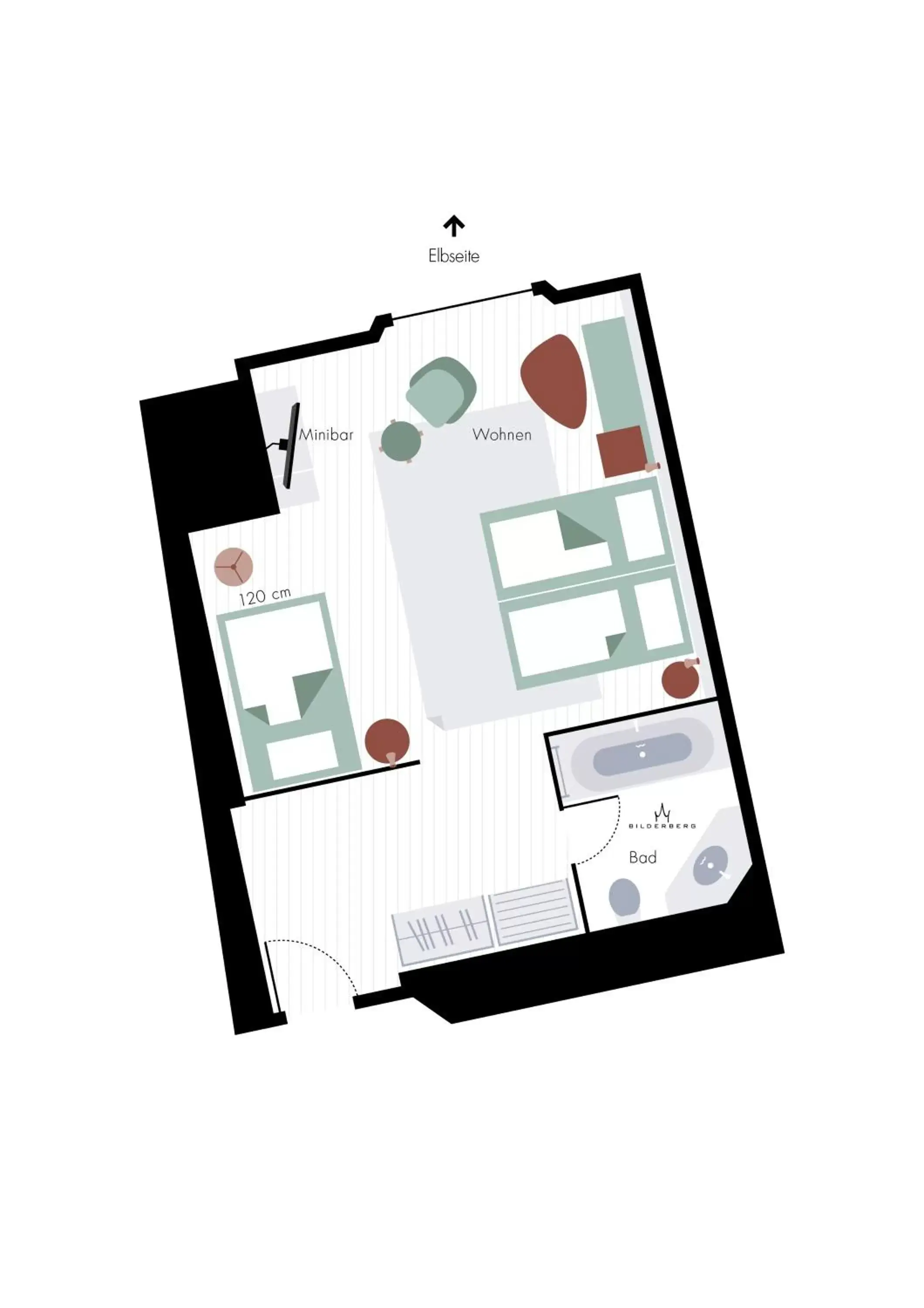 Floor Plan in Bilderberg Bellevue Hotel Dresden