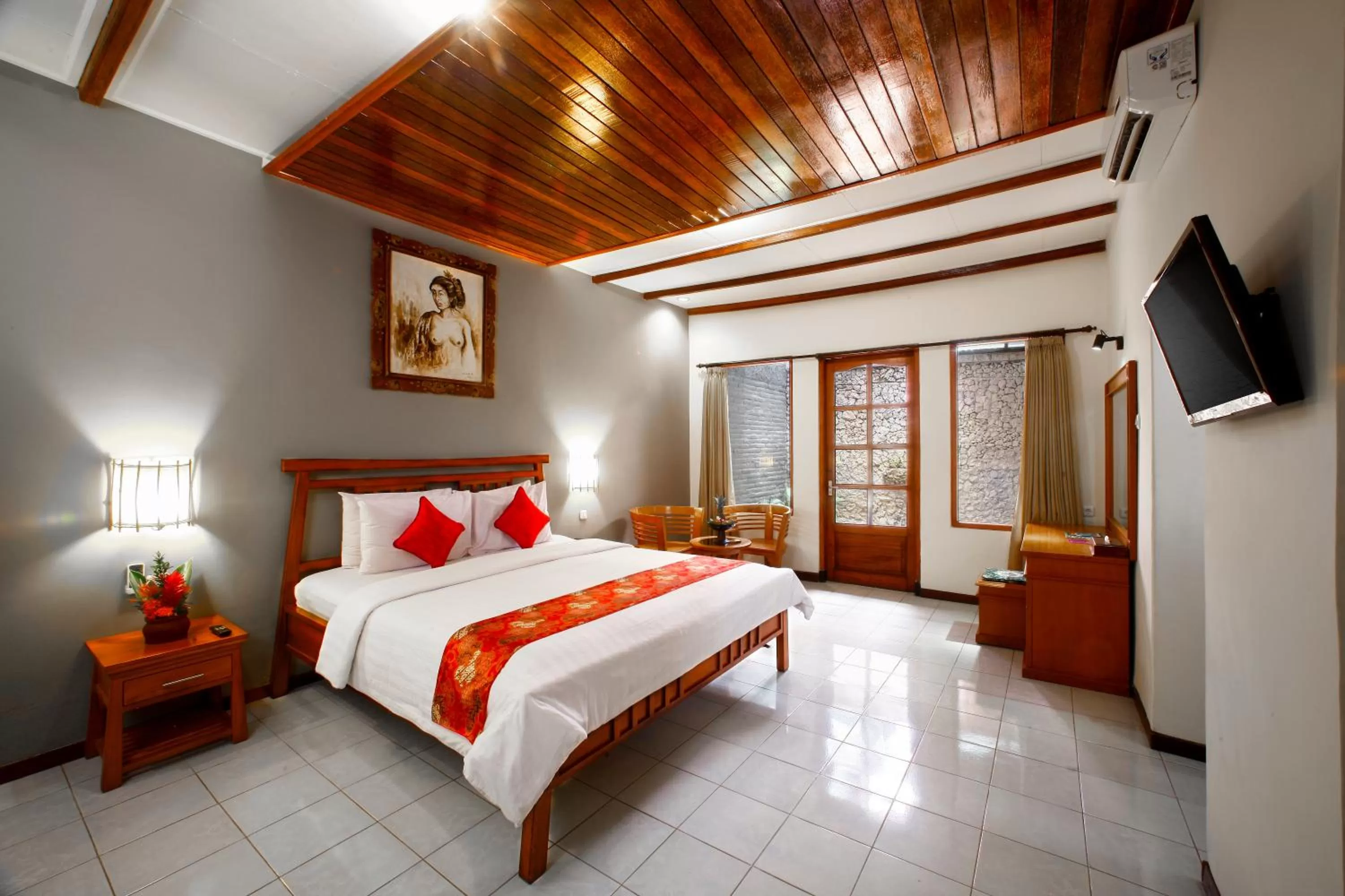 Bedroom, Bed in Bali Taman Beach Resort & Spa Lovina