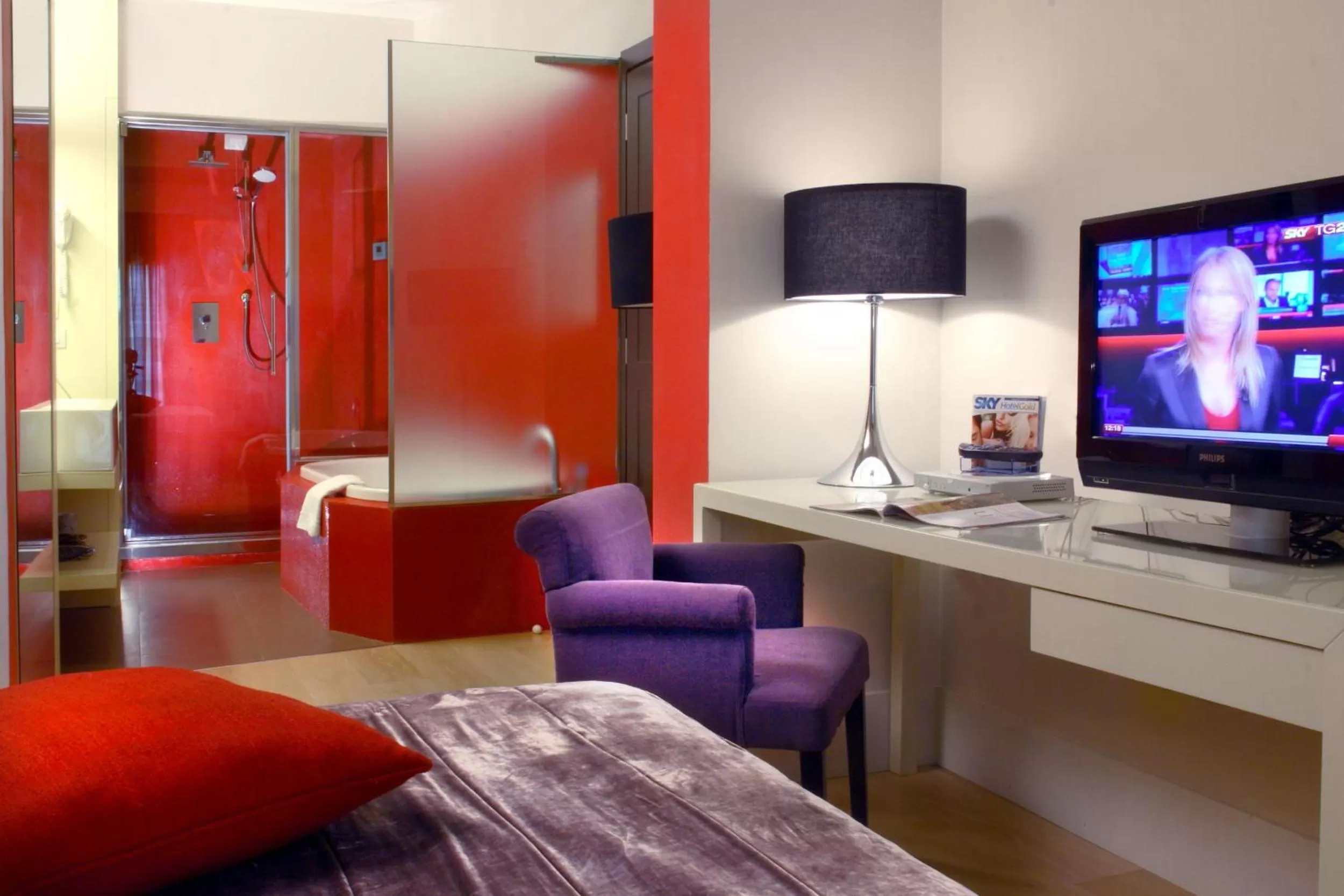 Bed in Hotel Adriano