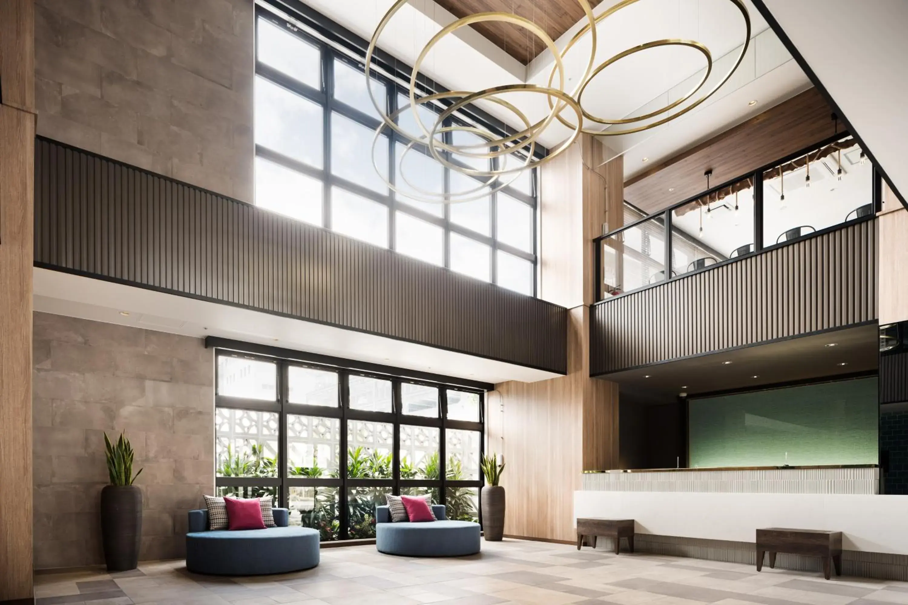 Lobby or reception in Tissage Hotel Naha by Nest