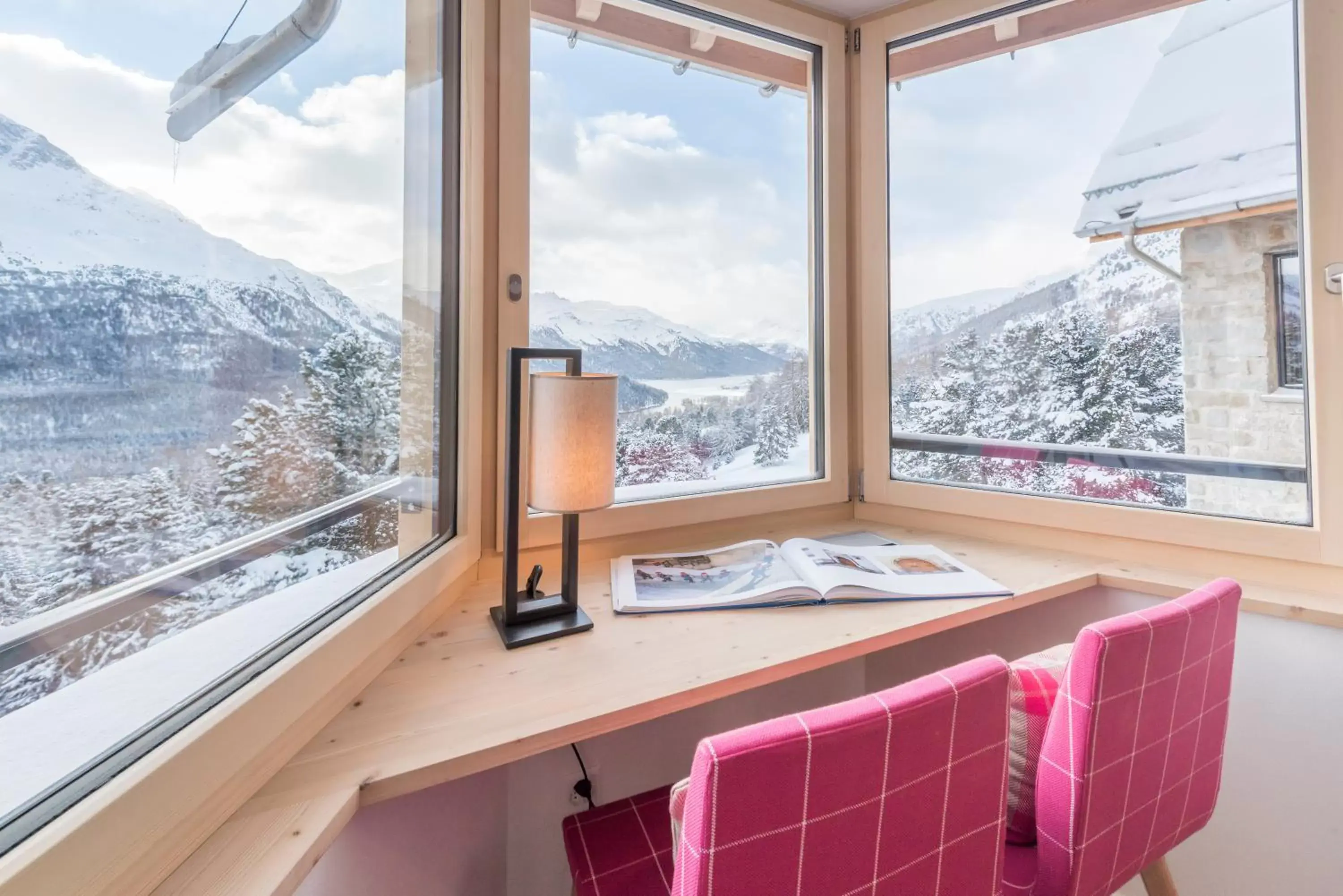 Mountain view, Winter in Berghotel Randolins