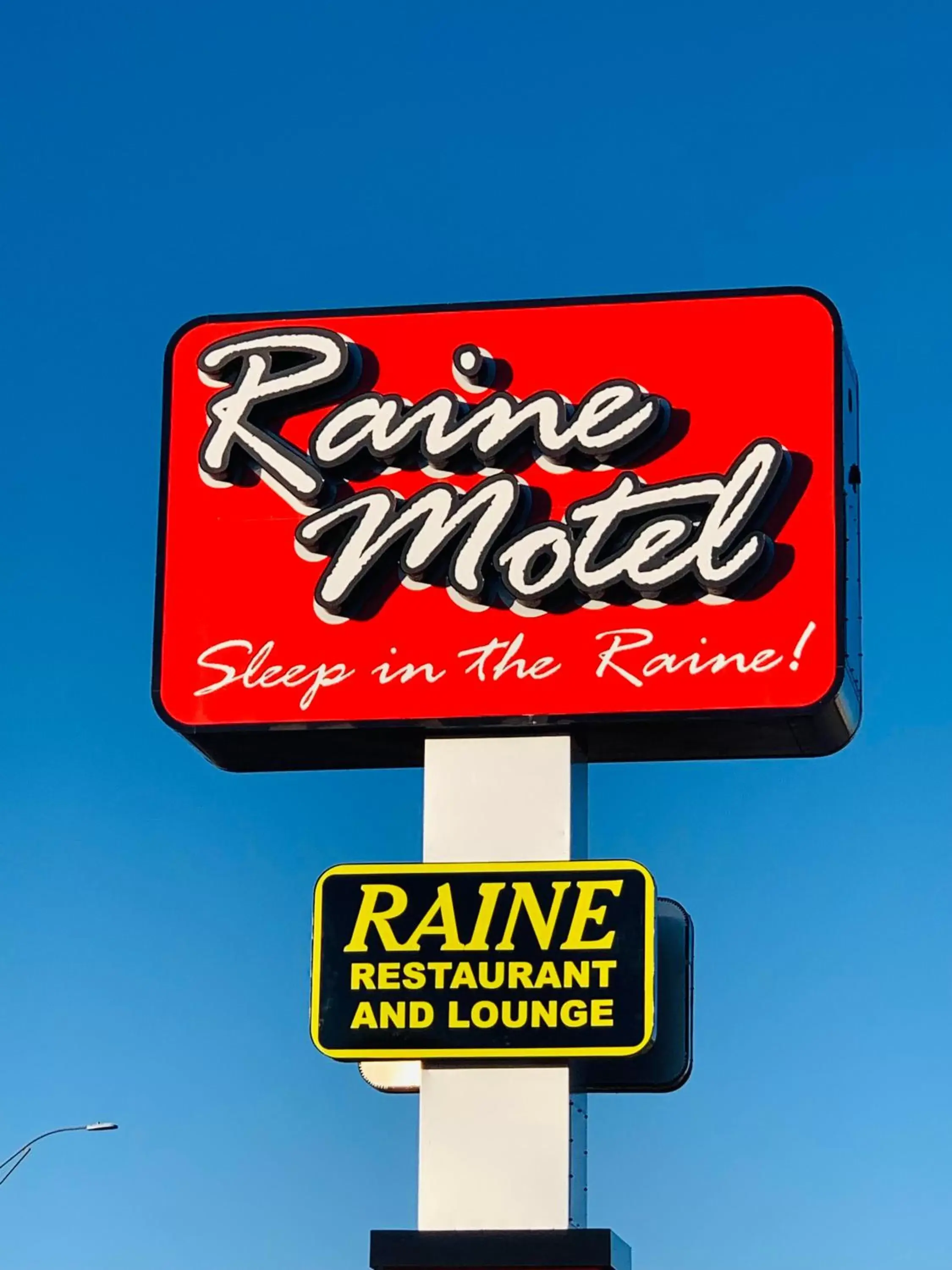 Property logo or sign in Raine Motel