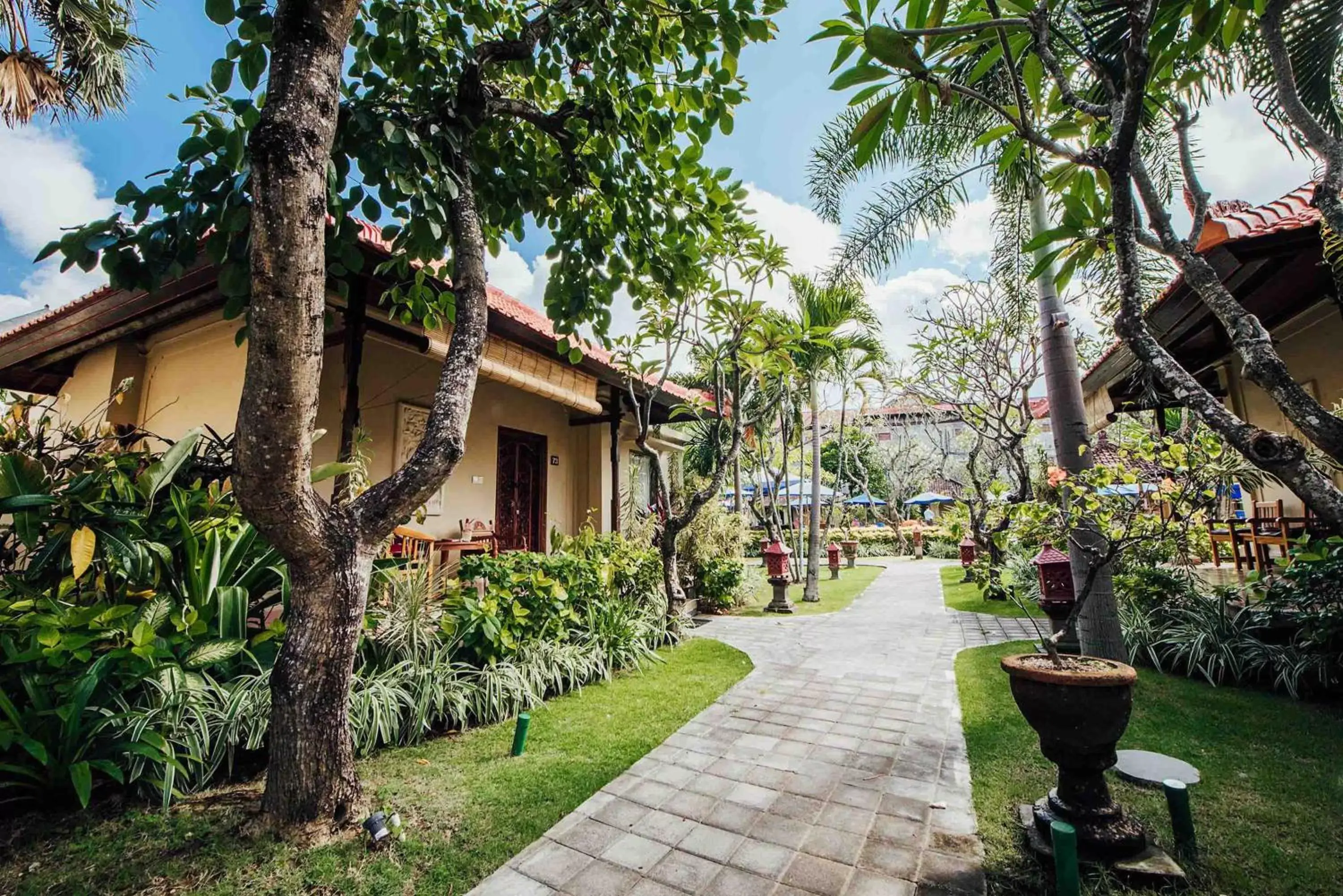 Garden, Property Building in Kuta Puri Bungalows, Villas and Resort