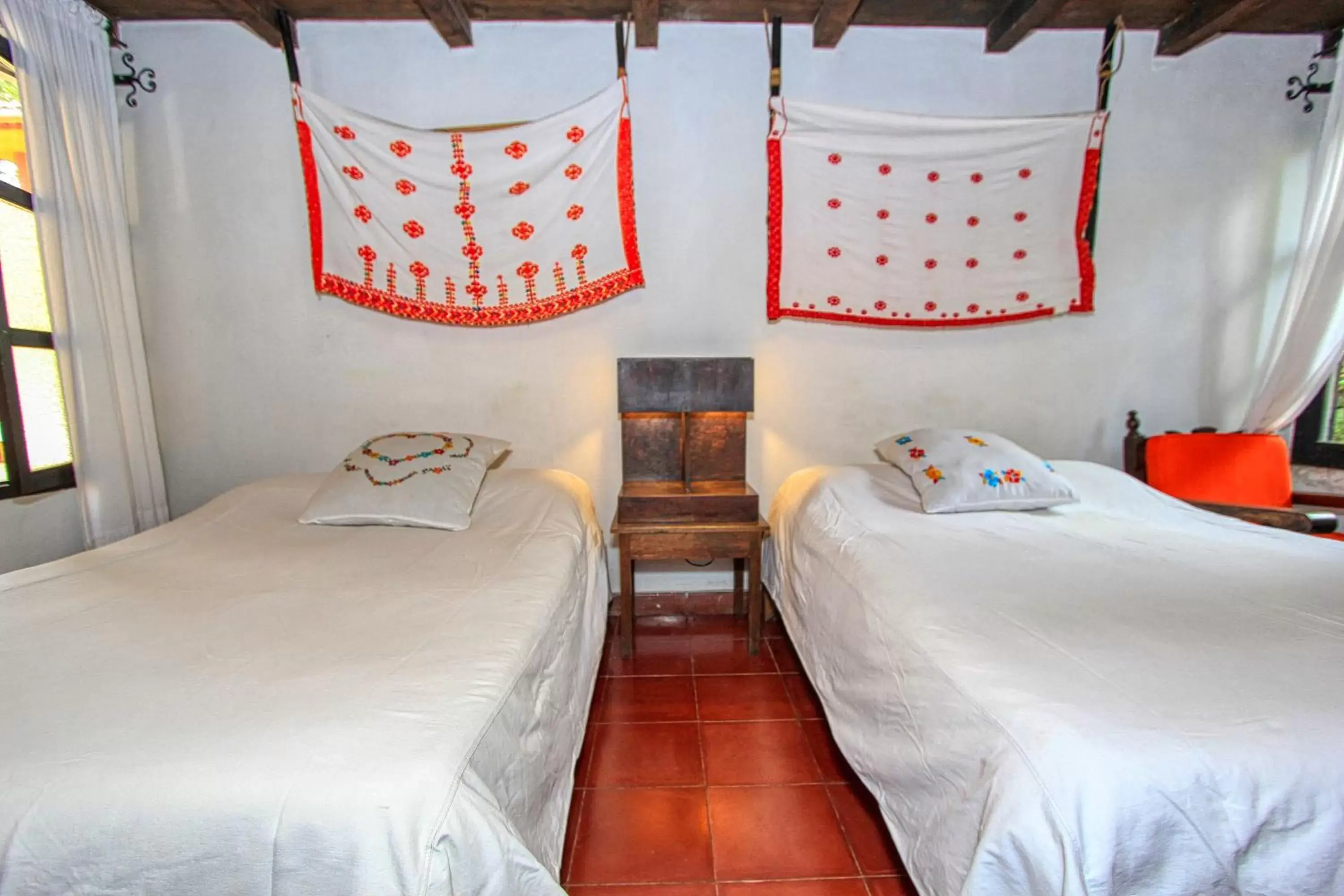 Bed in Hotel Na Bolom