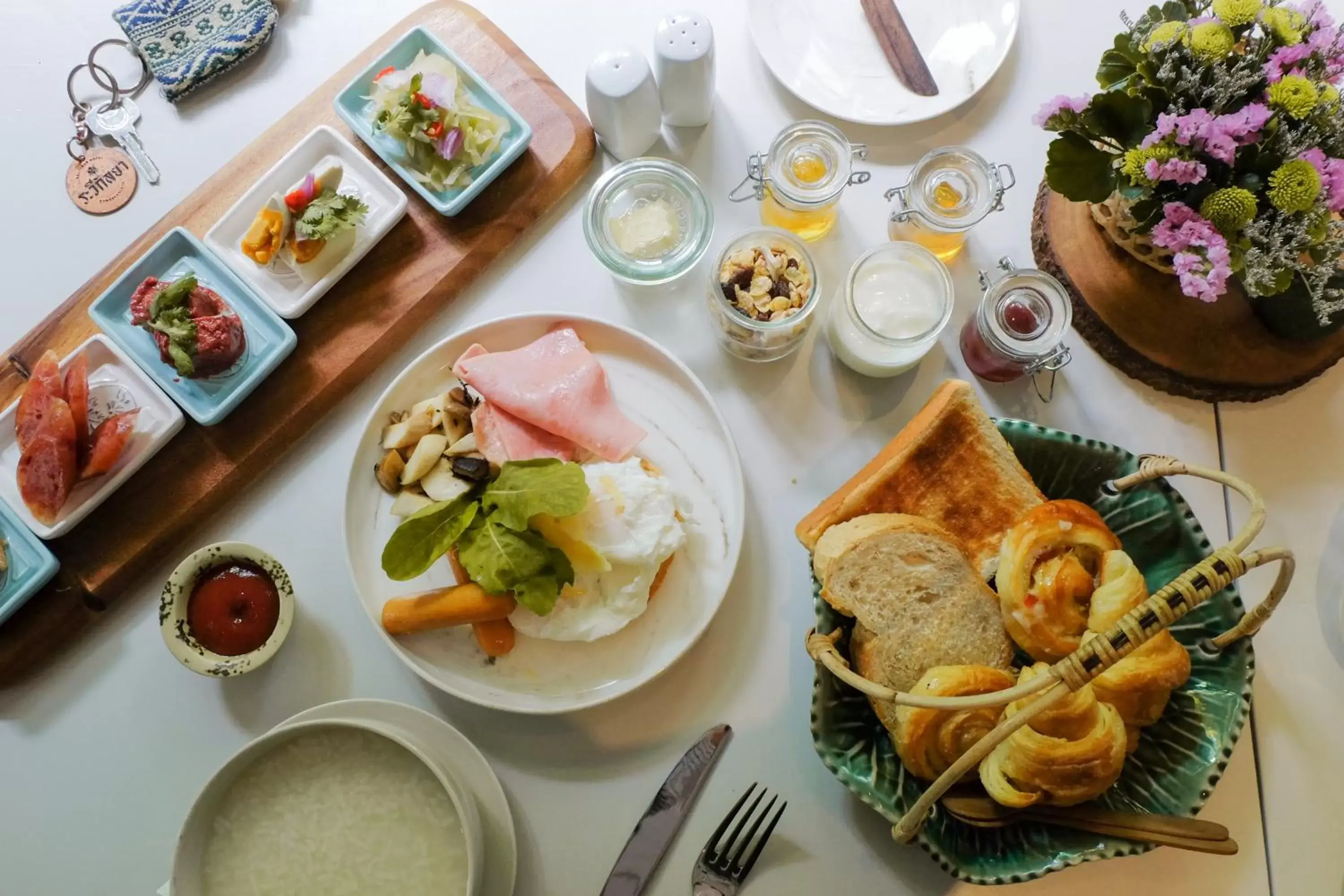 Breakfast in The Raweekanlaya Bangkok Wellness Cuisine Resort Breakfast in The Raweekanlaya Bangkok Wellness Cuisine Resort