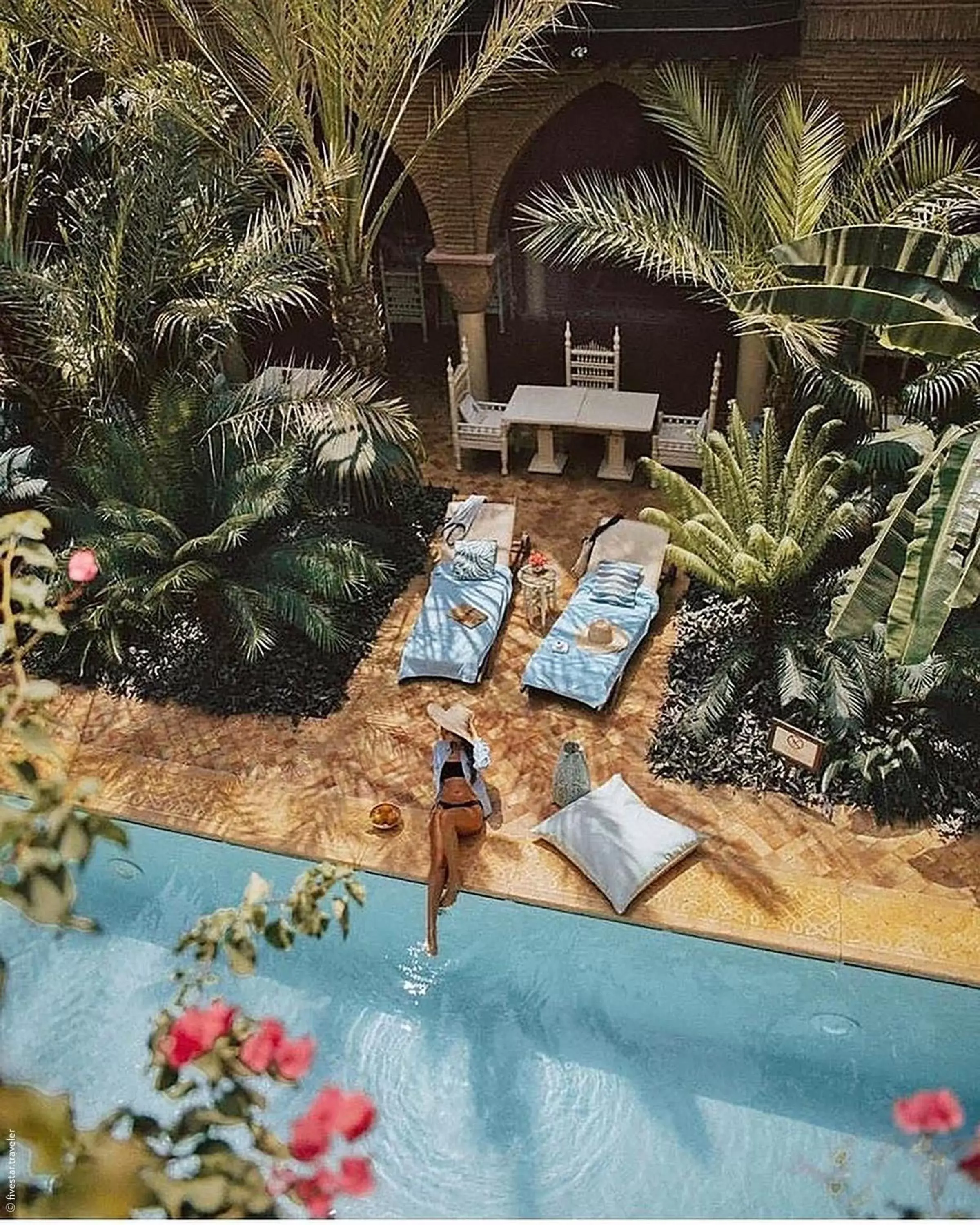 Pool View in La Sultana Marrakech