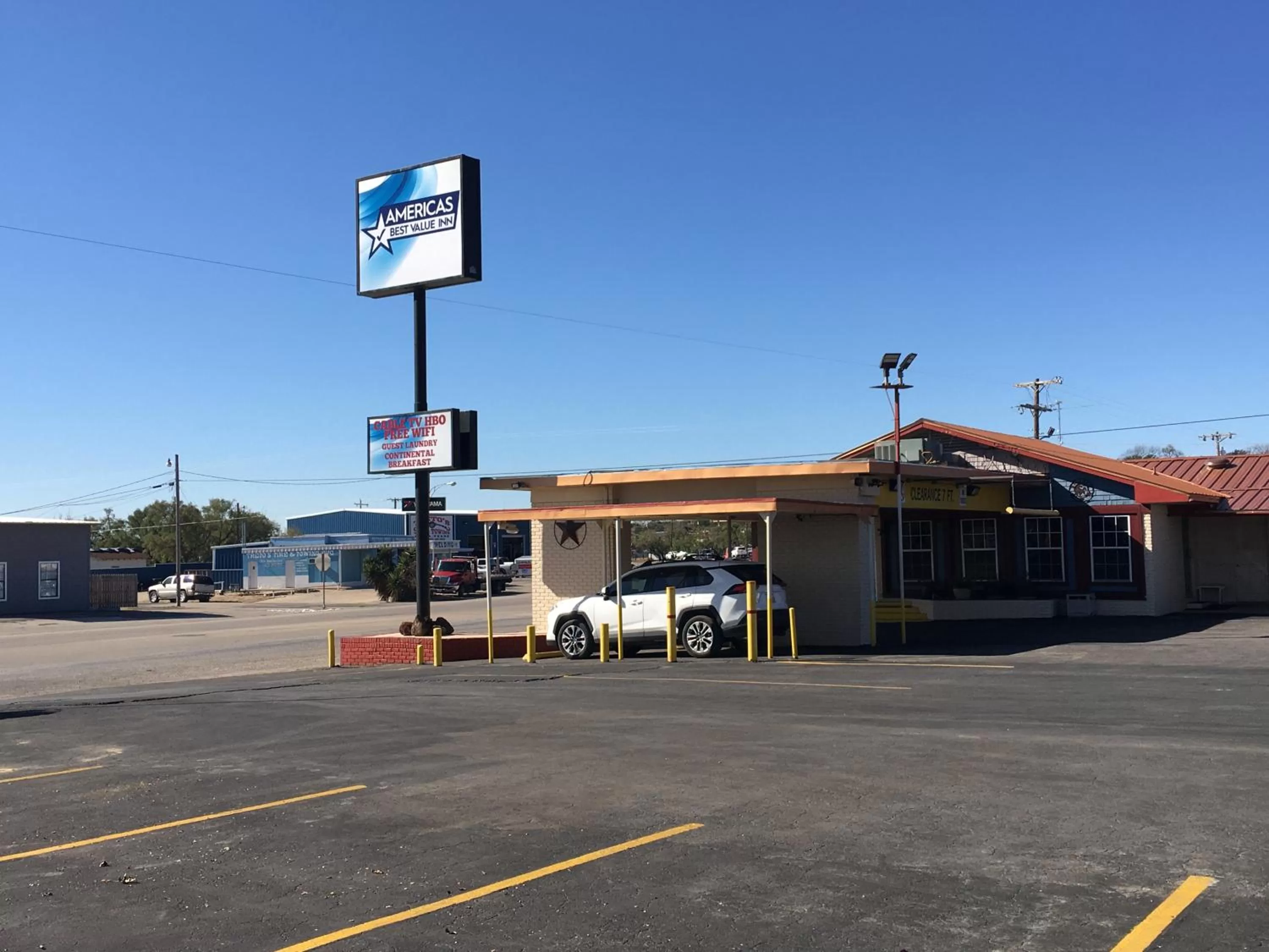 Property building in Americas Best Value Inn Ozona