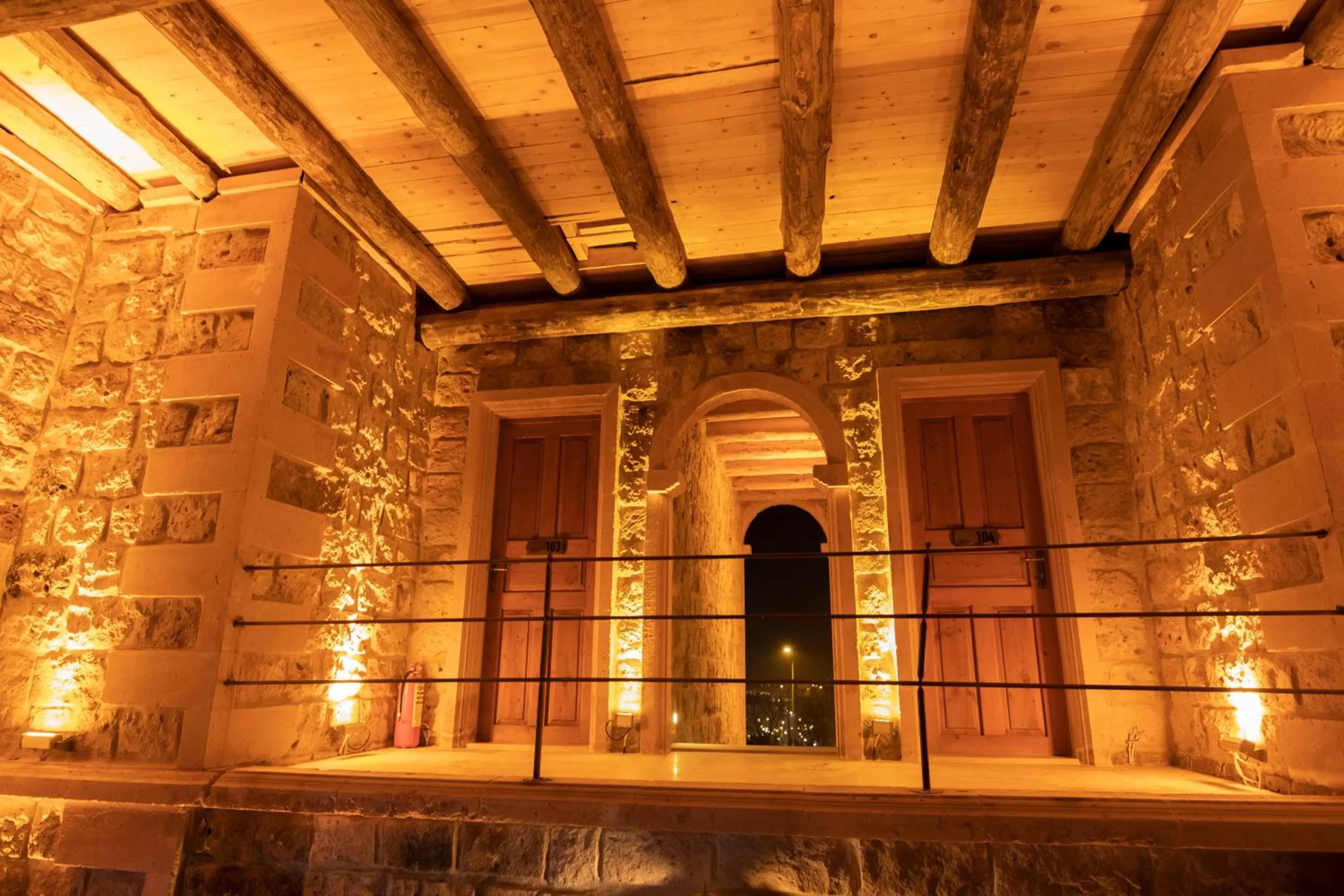 Balcony/Terrace in Atax Cave House