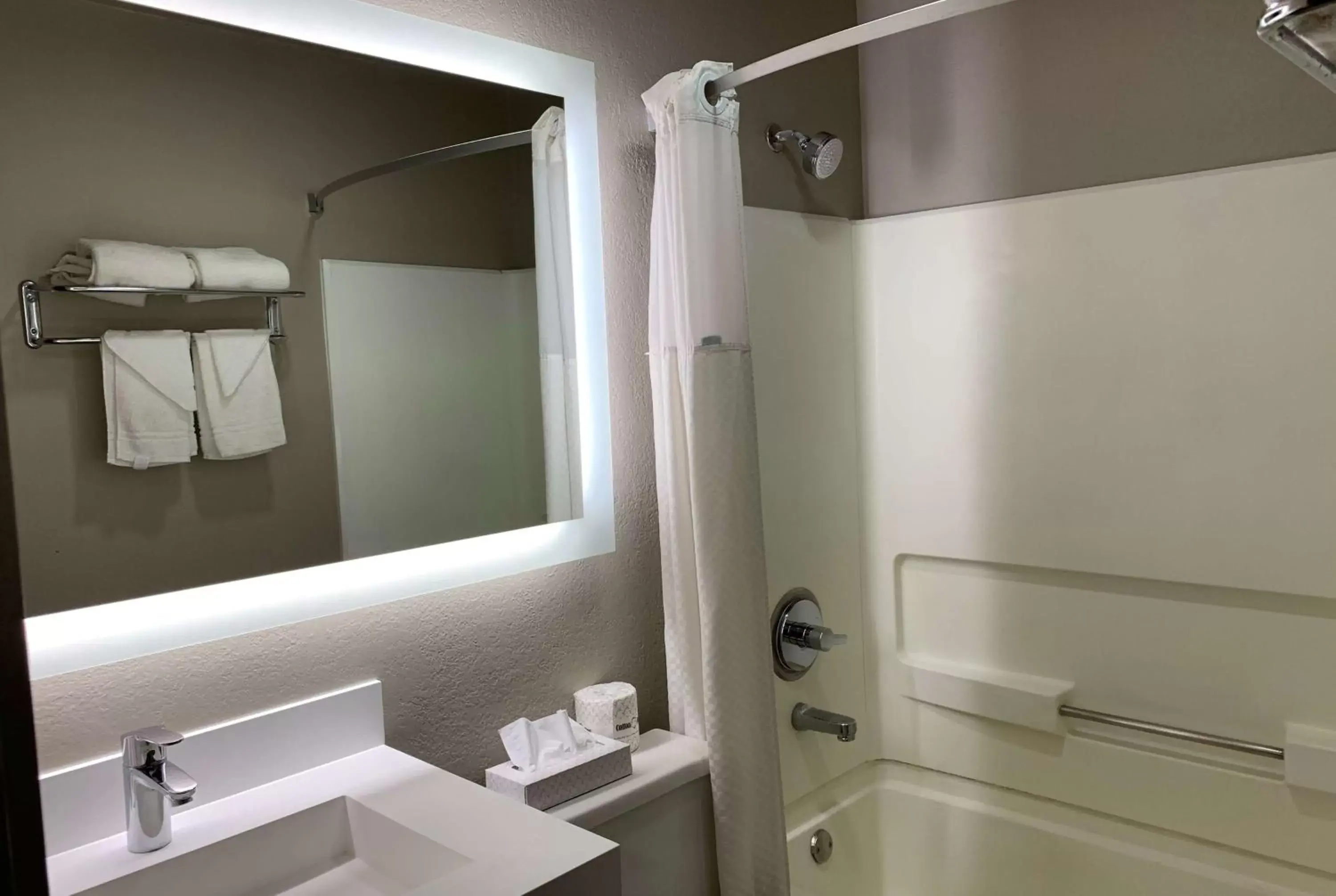 Bathroom in Super 8 by Wyndham Greeley