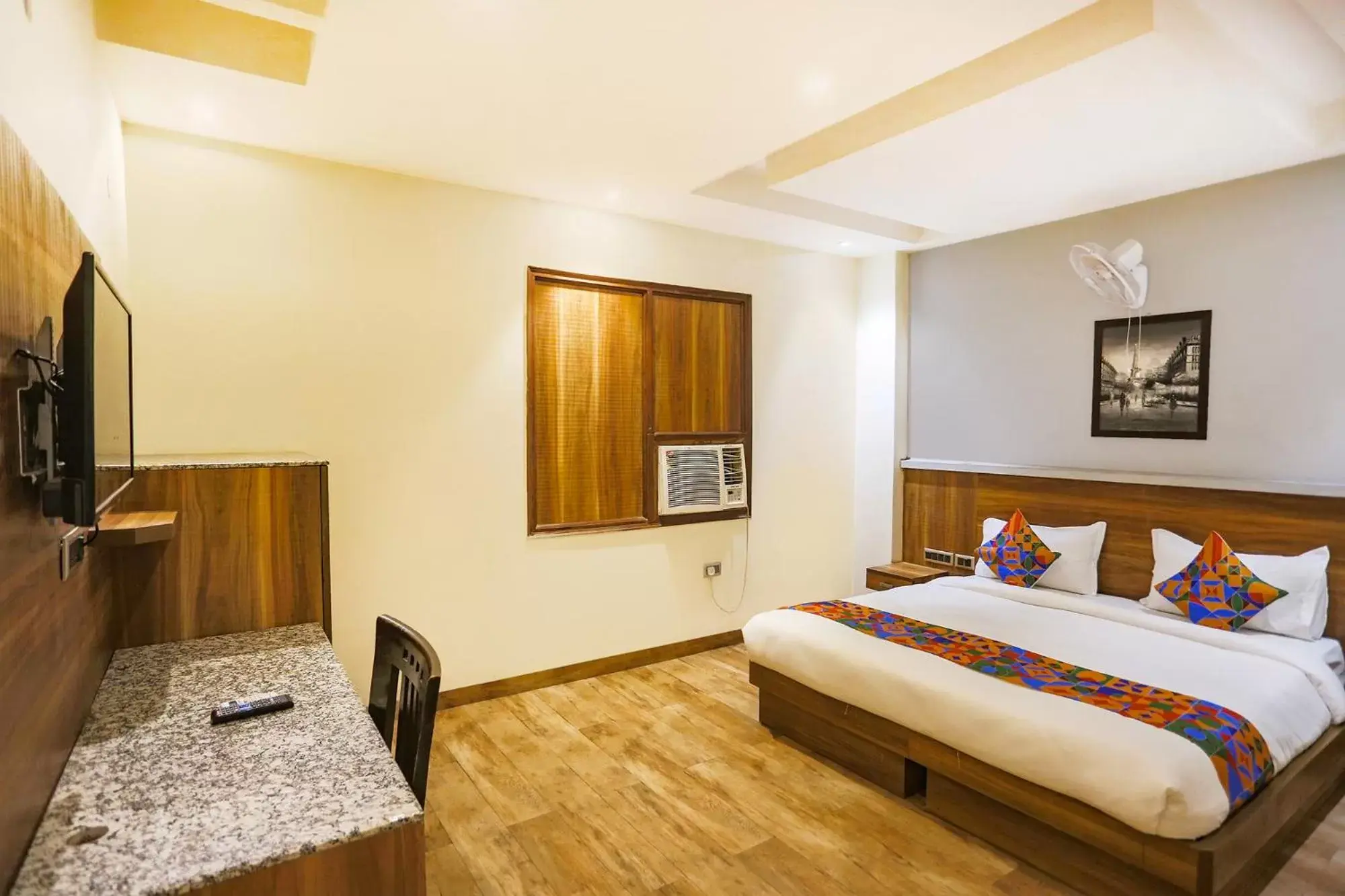Bedroom, Bed in FabHotel Royal Touch Patel Nagar Bedroom, Bed in FabHotel Royal Touch Patel Nagar