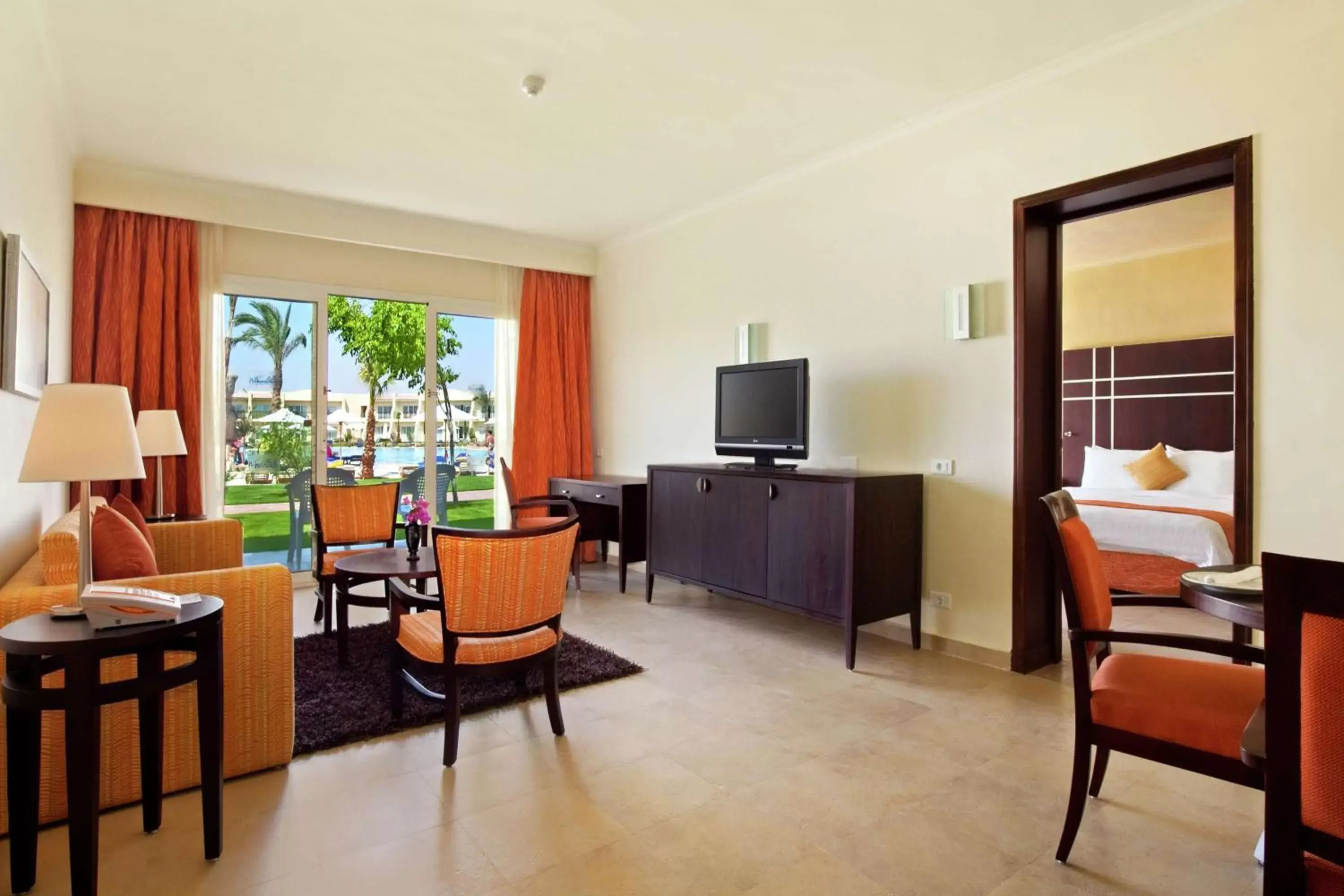 Bedroom, Seating Area in DoubleTree by Hilton Sharks Bay Resort